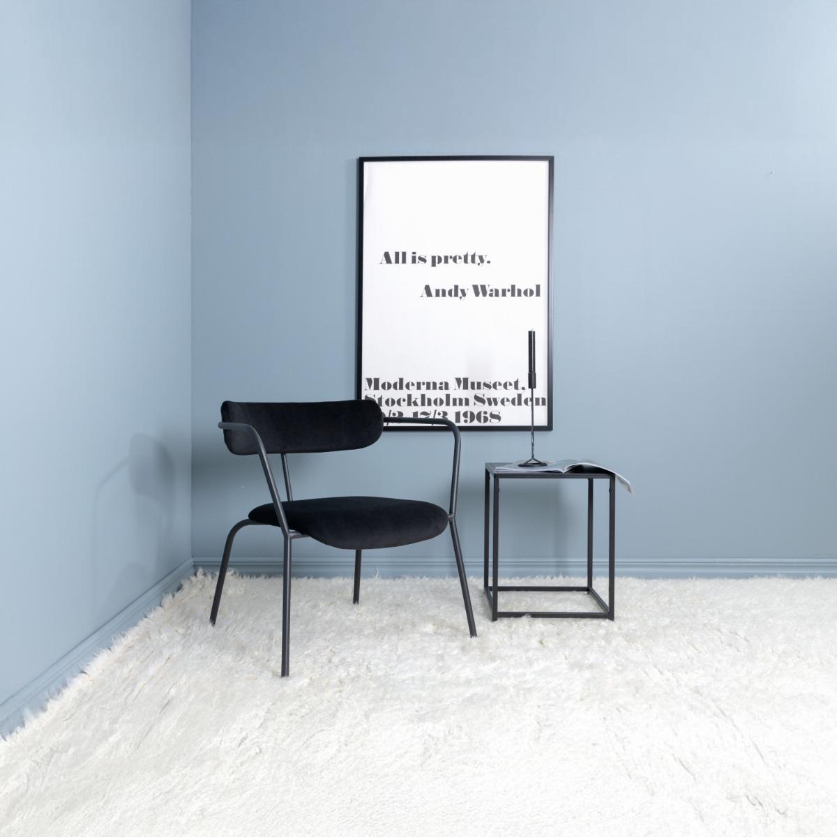 Fjôrd - Fauteuil Zwart - Velvet - Duffy