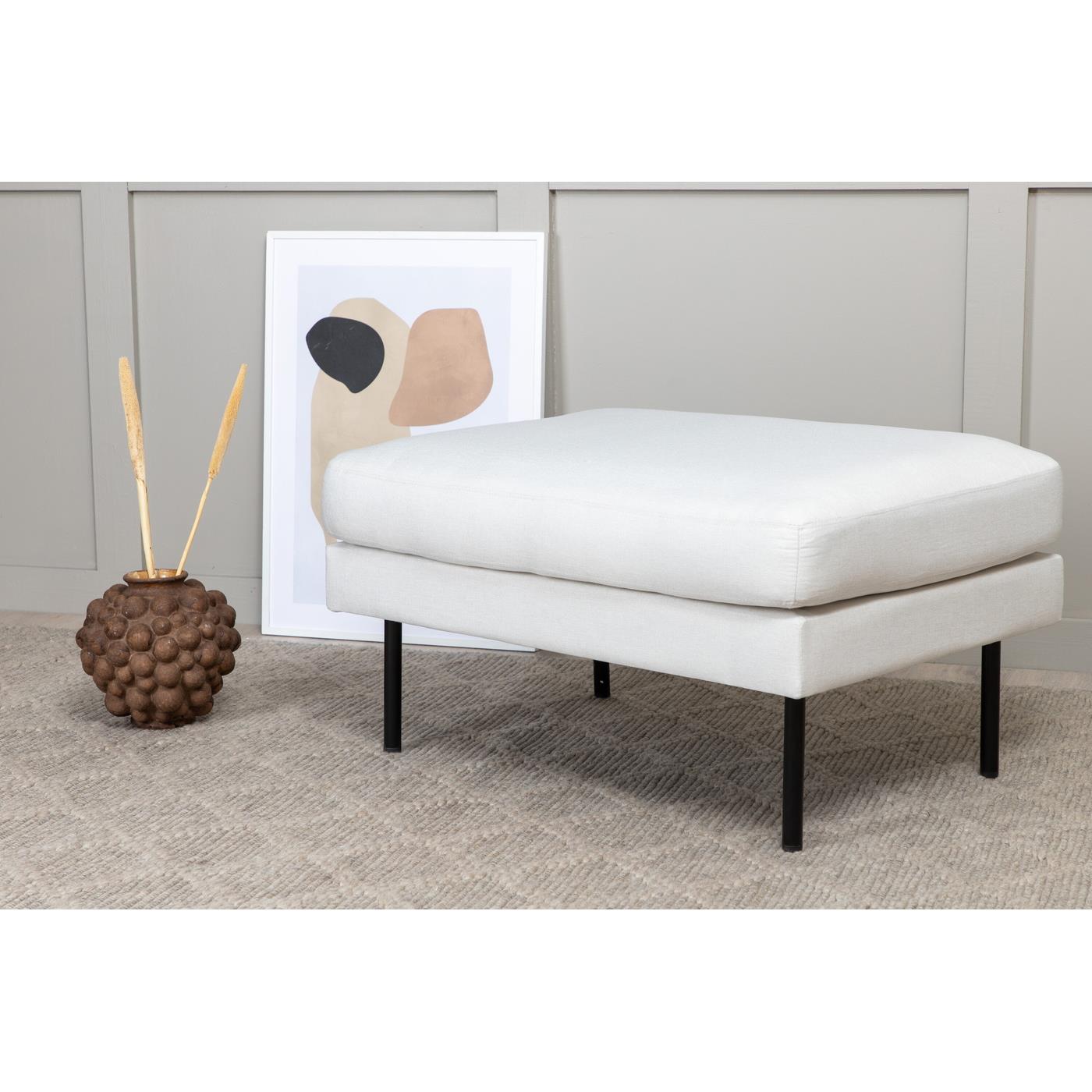 Fjôrd - Poef Beige - Stof - Zoom