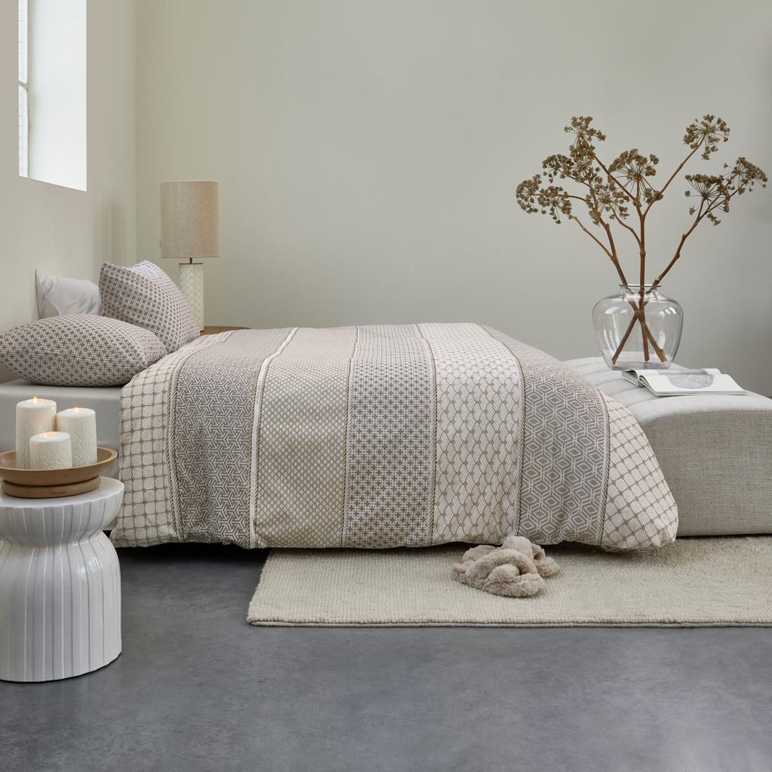 Riviera Maison - DE RM Ropes taupe 80x80 - Taupe