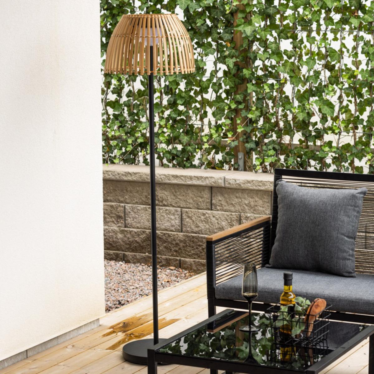 Fjôrd - Buiten Vloerlamp Bruin|Zwart - Ø40x150cm - Mabis