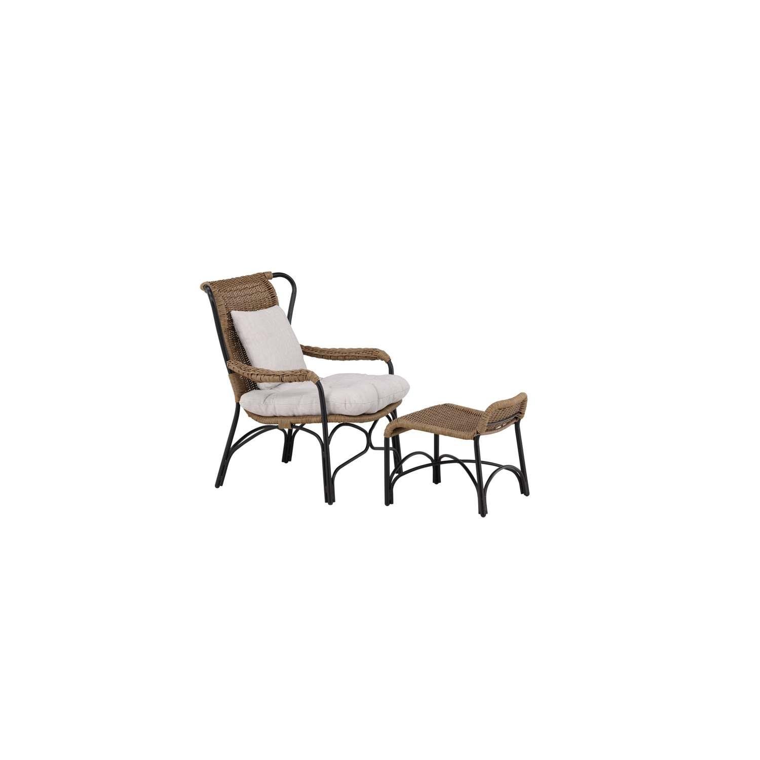 Venture Home Loreto Loungestoel 87,5 x 98,5 x 120 - Zwart