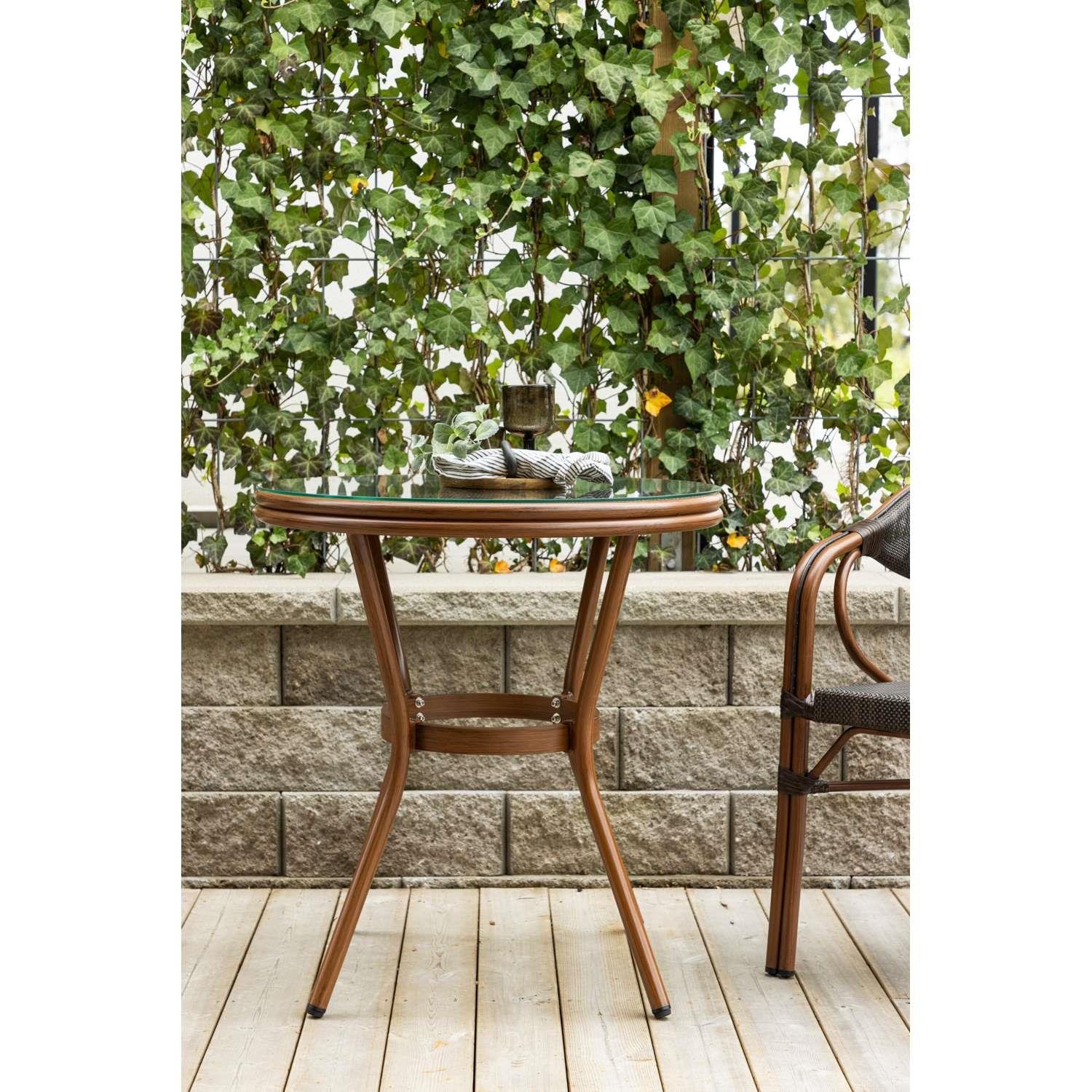 Venture Home Loures Cafétafel ⌀70 - Bruin