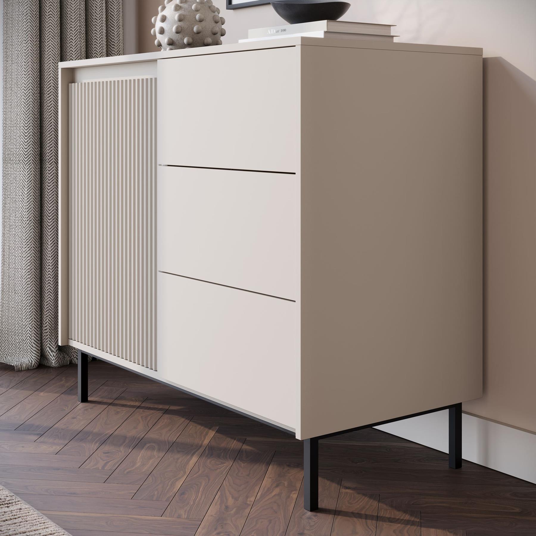 Meubella Dressoir Orvana - Beige - 103 cm