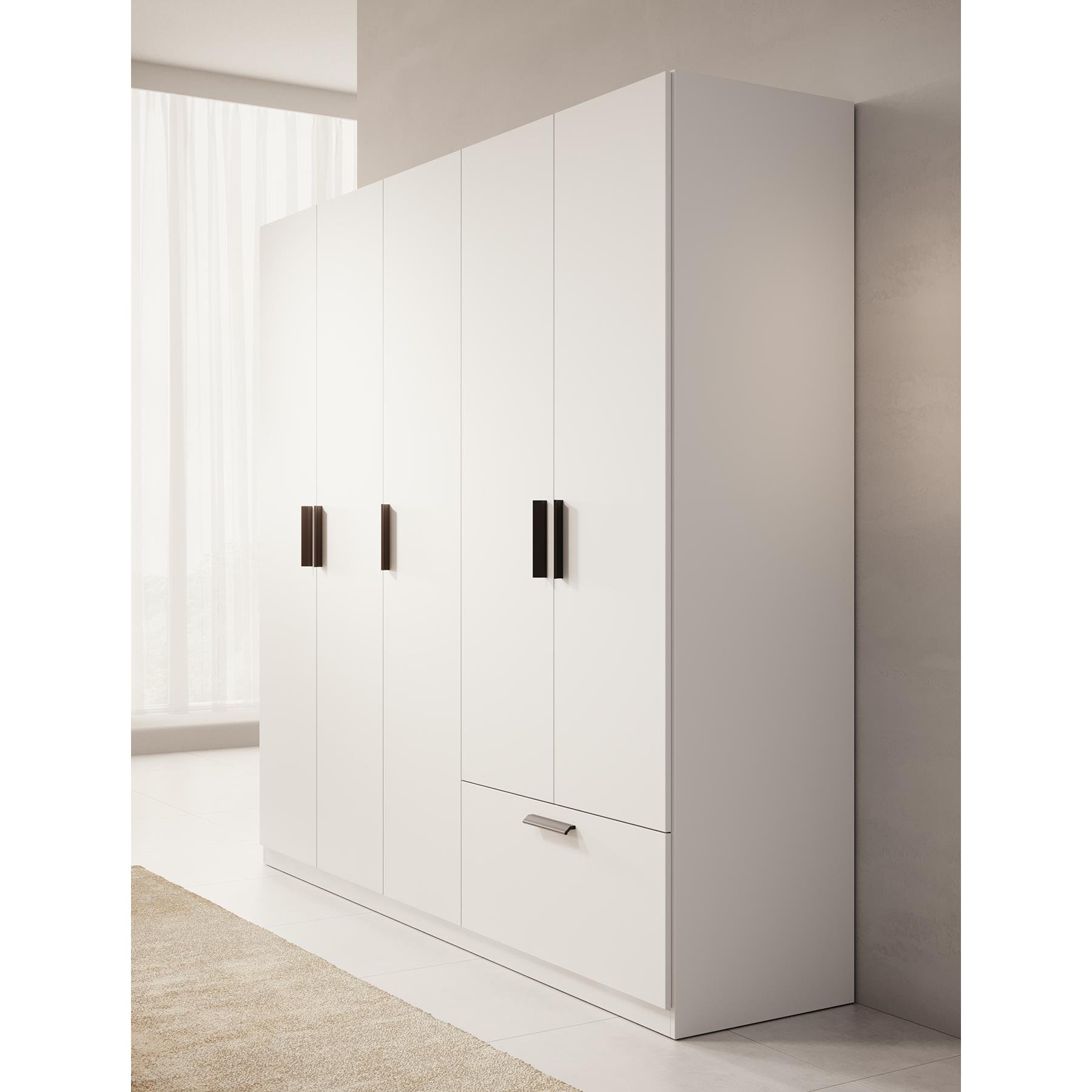 Meubella Kledingkast Lillian - Wit - 225 cm