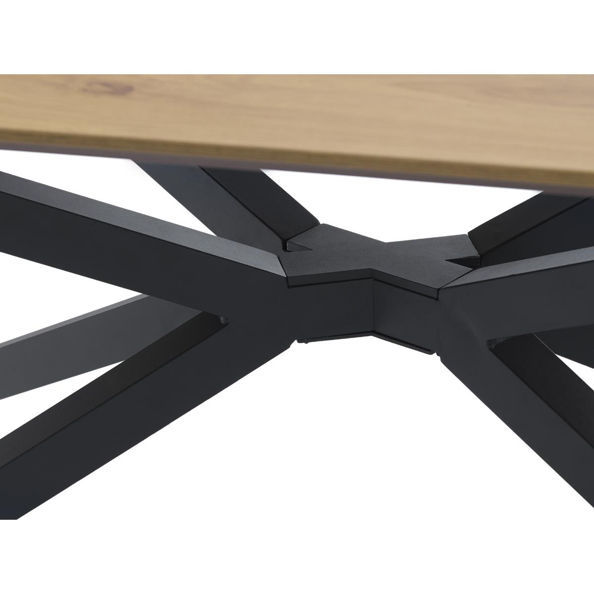 Giga Living - Eettafel Eiken - 160x90x75cm - Kruispoot - Cesura