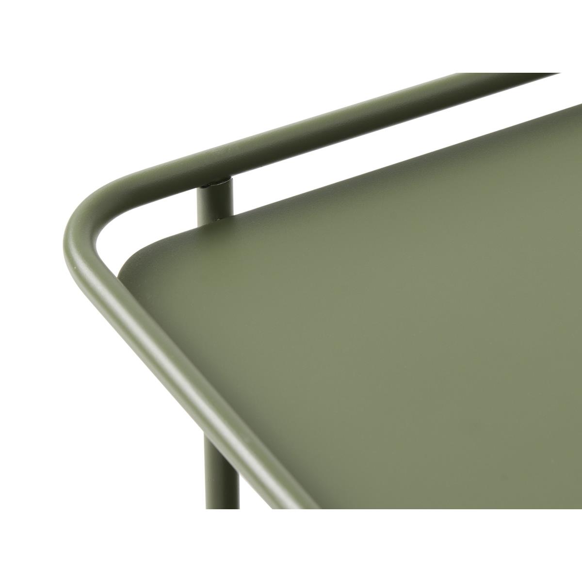 Giga Living - Nachtkastje Groen Metaal - 45x45x44,3cm - Yuba