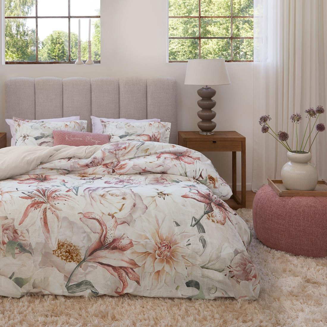 Riviera Maison - RM Lily Love pink 60x70 - Roze