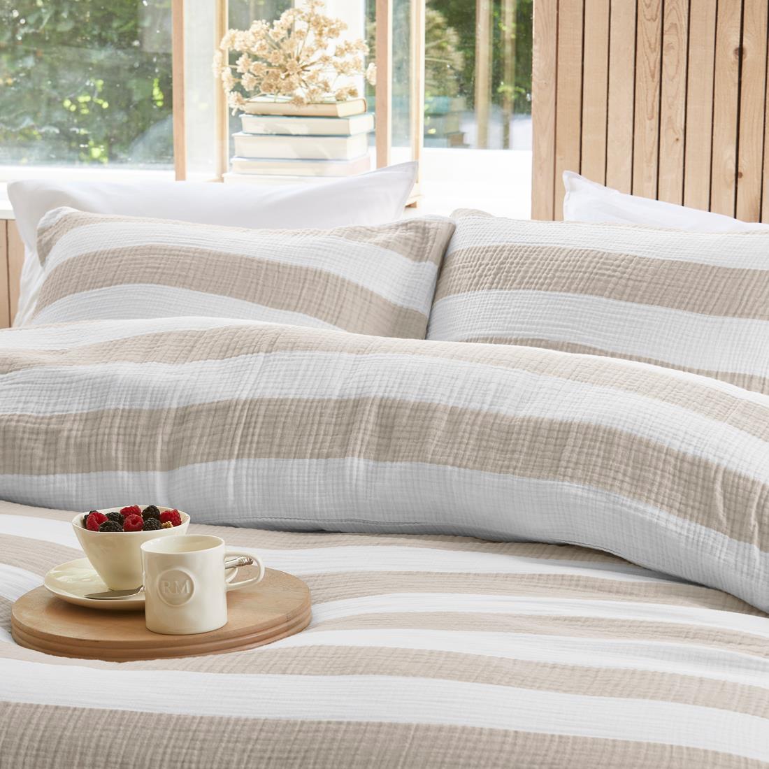 Riviera Maison - RM Striped sand 60x70 - Zand