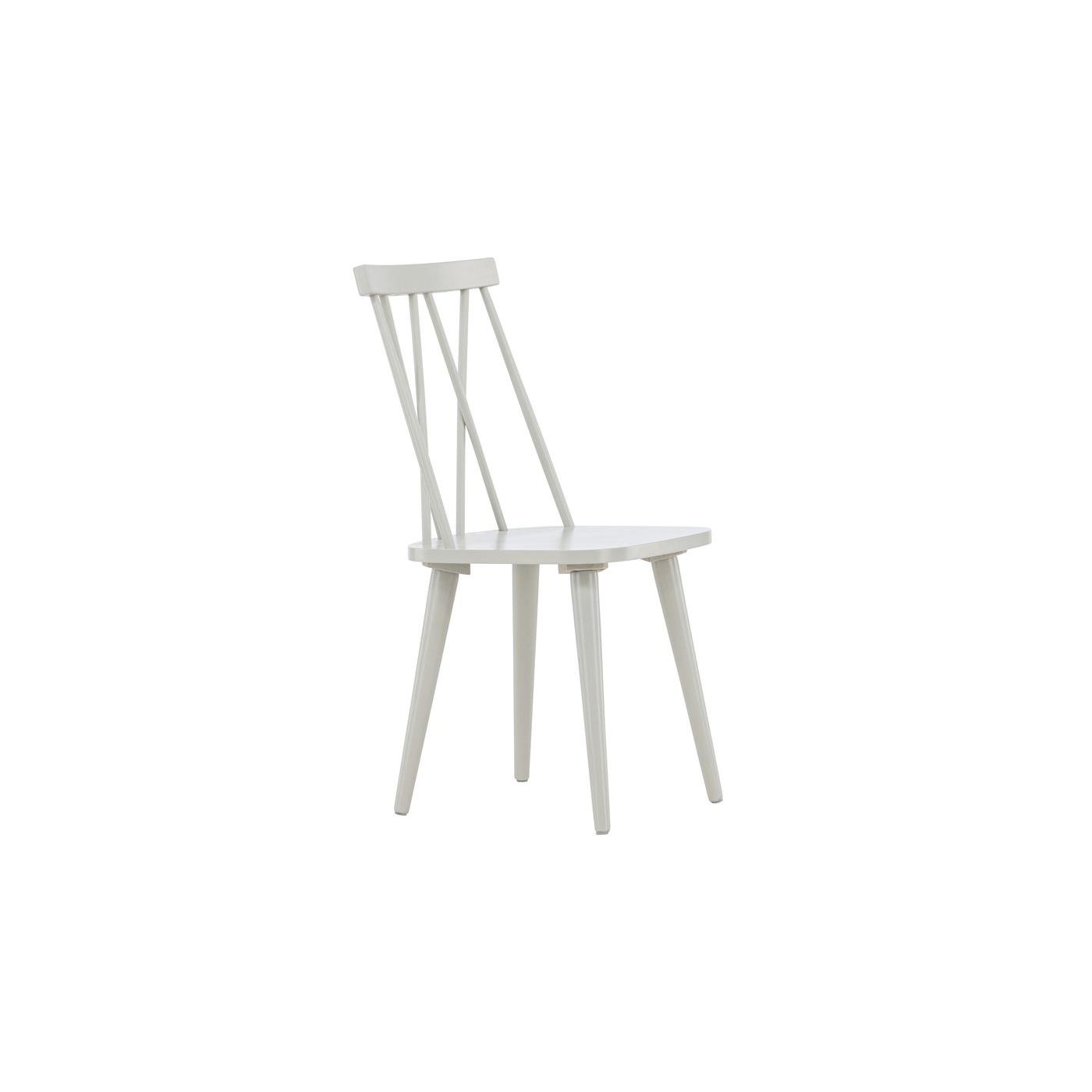 Fjôrd - Eetkamerstoel Lichtgrijs - Hout - Mariette - Set van 2