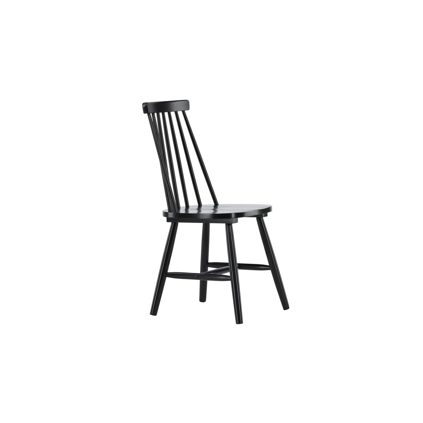 Fjôrd - Eetkamerstoel Zwart - Hout - Lönneberga - Set van 2