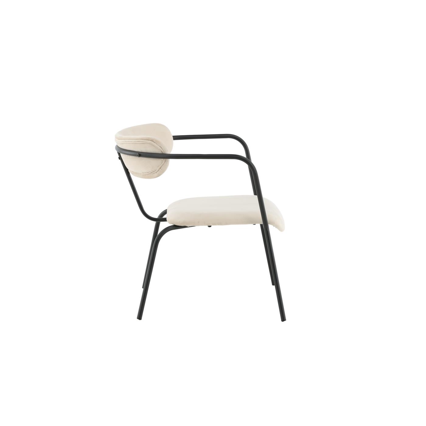 Fjôrd - Fauteuil Beige - Velvet - Duffy