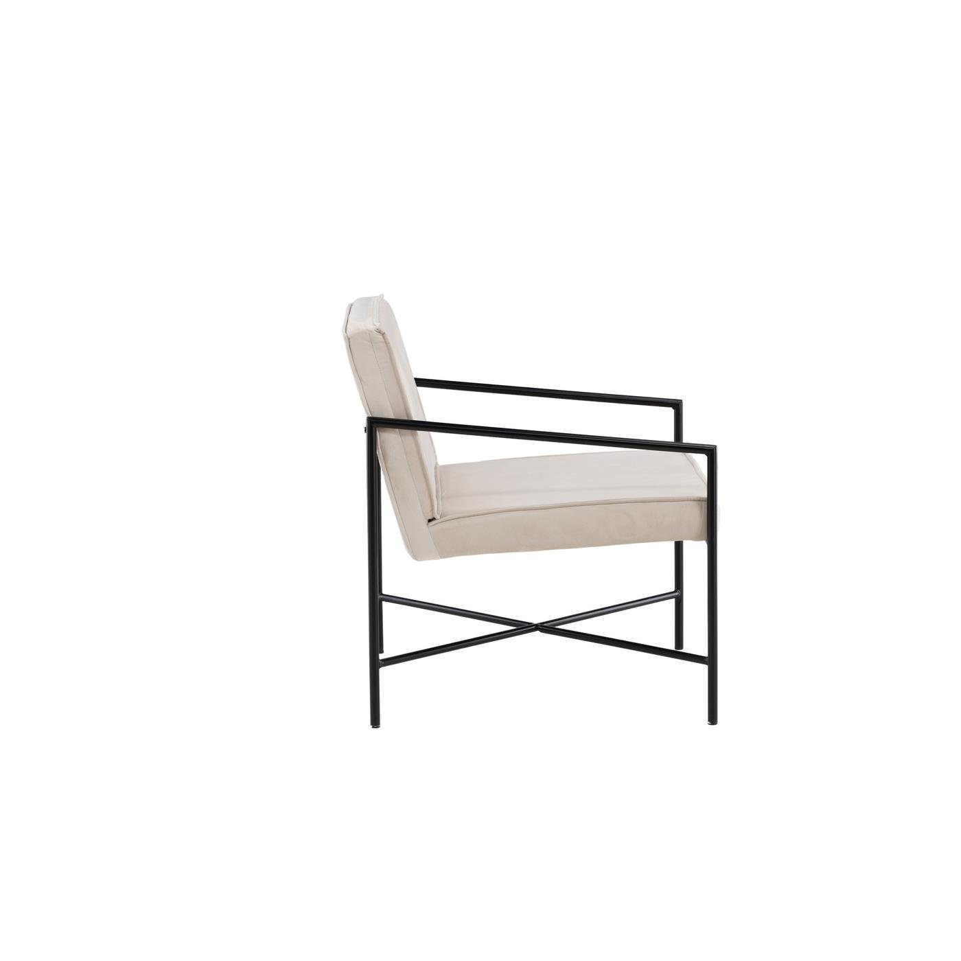 Fjôrd - Fauteuil Beige - Velvet - Rakel