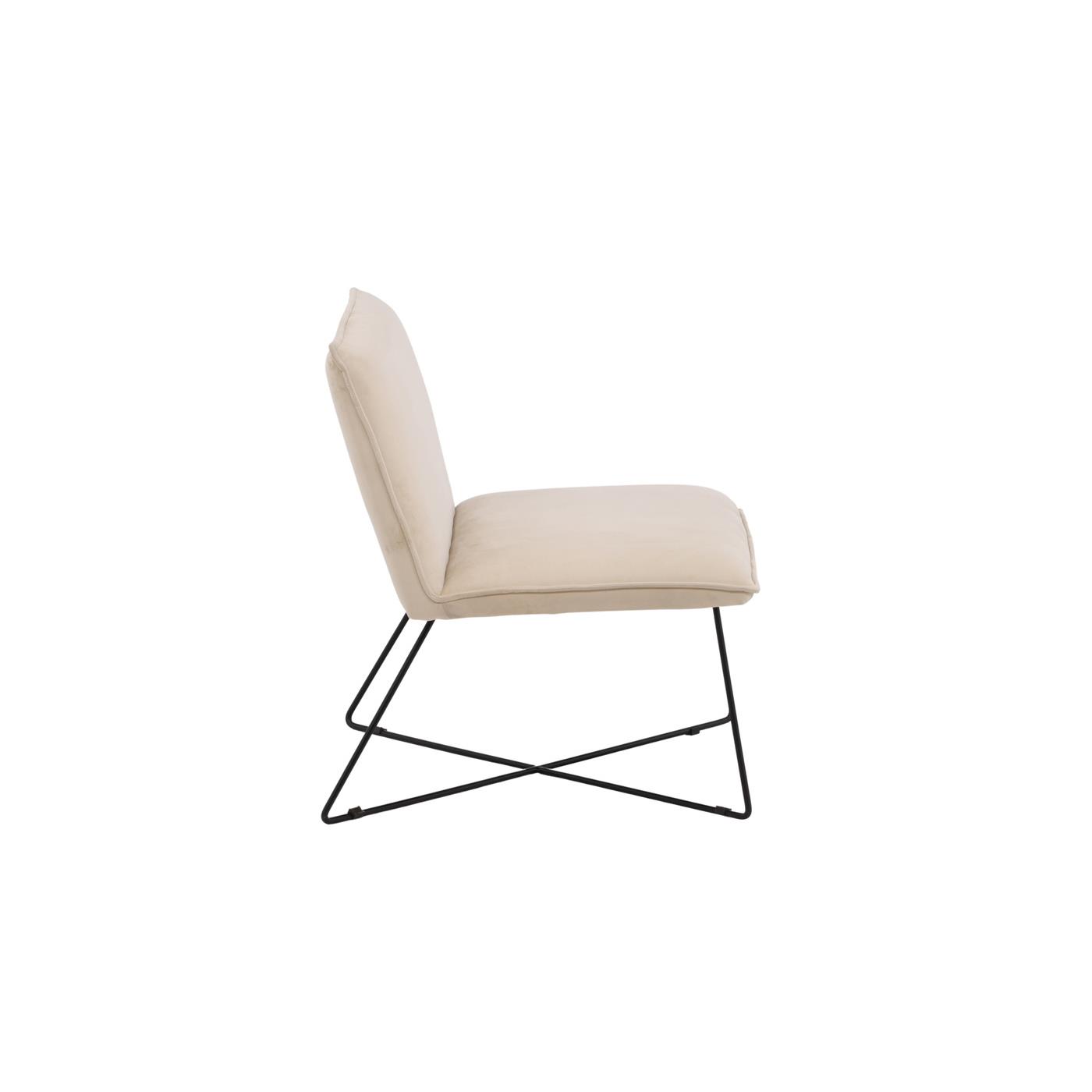Fjôrd - Fauteuil Zwart|Off White - Velvet - X-lounge