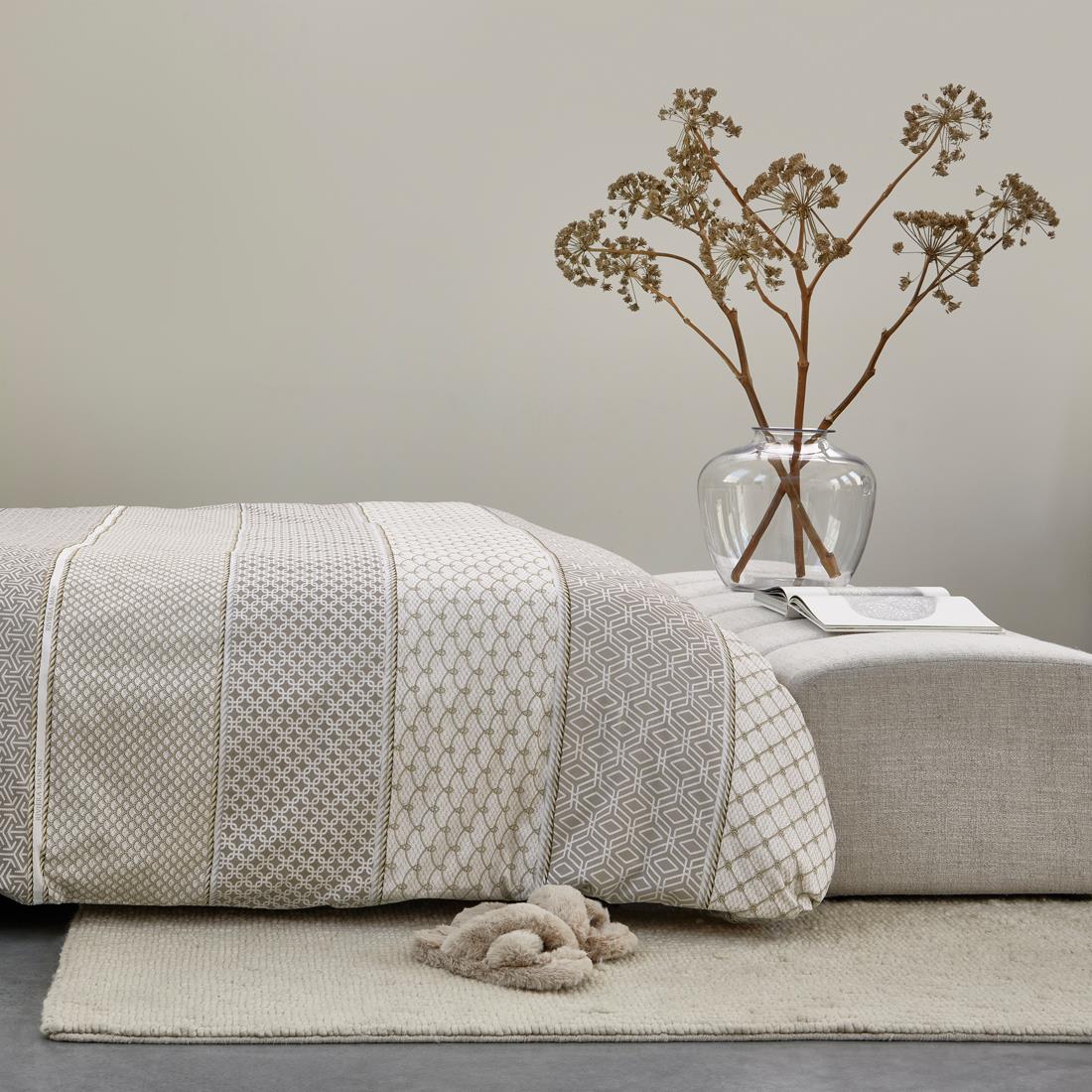 Riviera Maison - DE RM Ropes taupe 80x80 - Taupe
