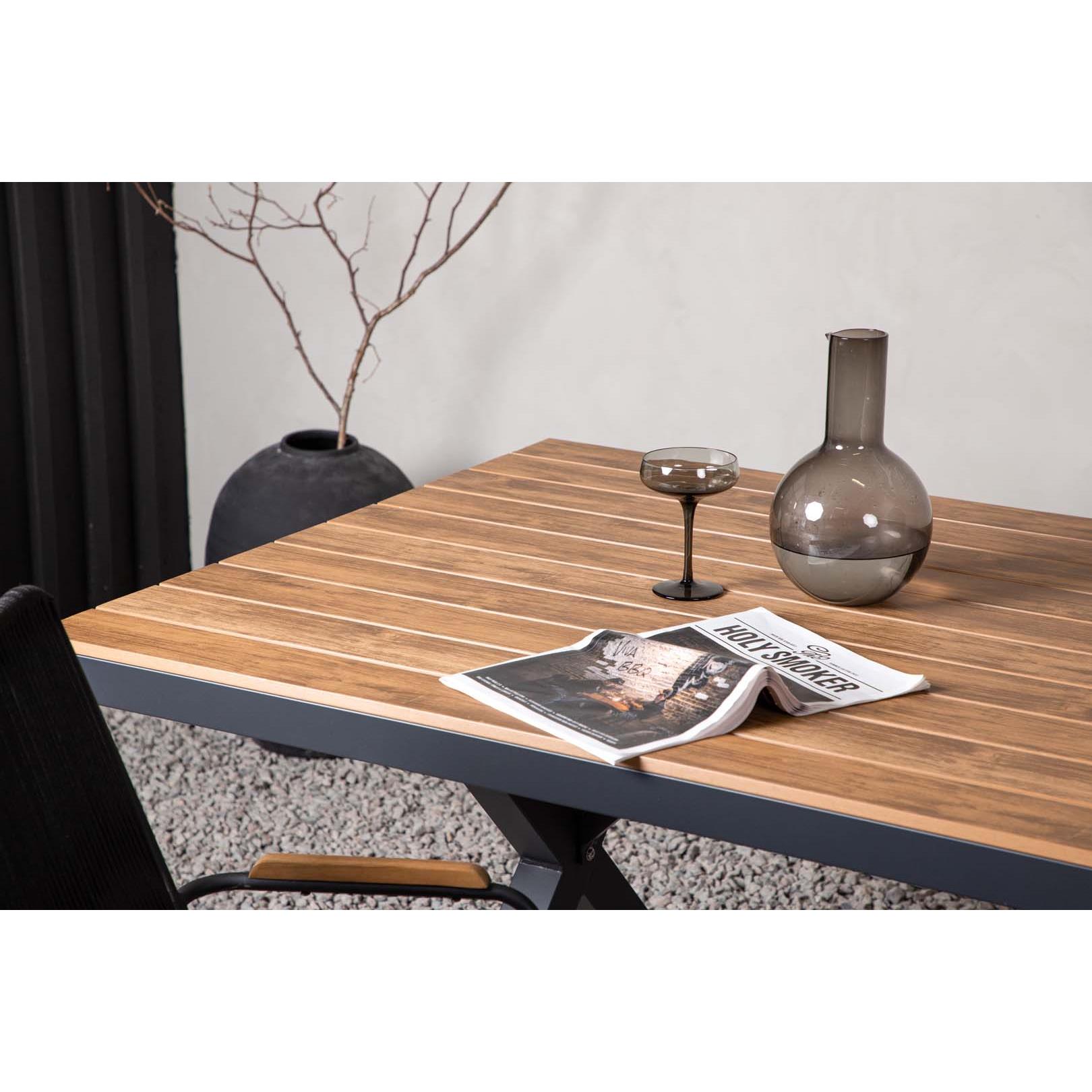 Venture Home Garcia Rechthoekige eettafel 74 x 200 x 100 - Zwart