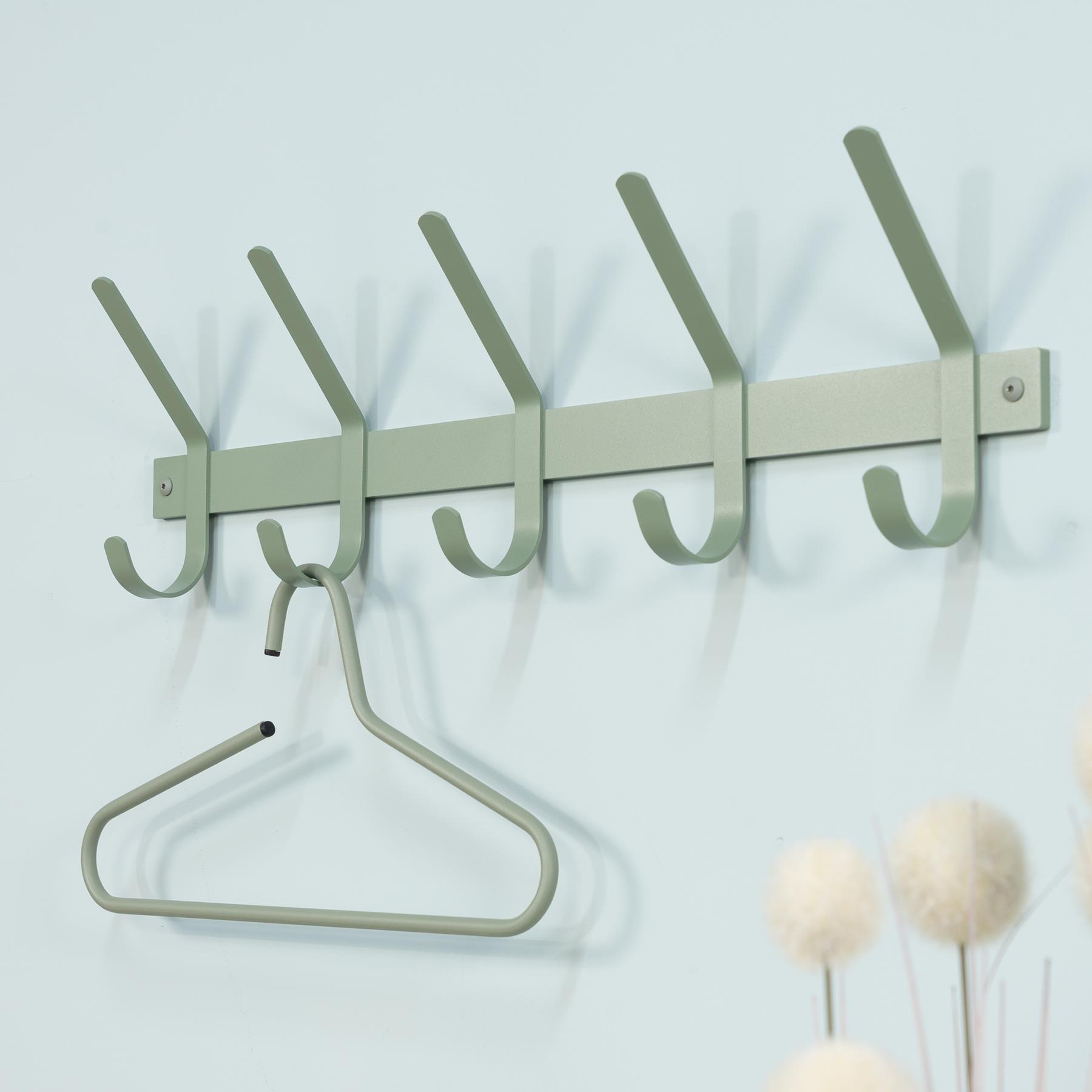 SPINDER DESIGN DEXTER 5 Wandkapstok - Dusty Green