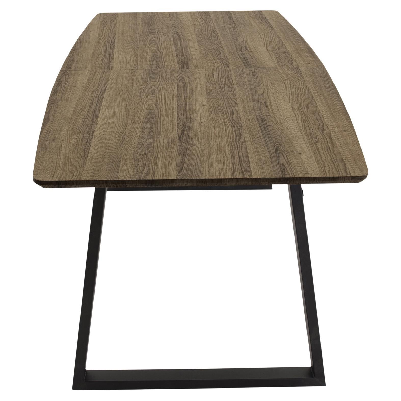 Fjôrd - Eettafel Donkerbruin 160cm - MDF - Inca