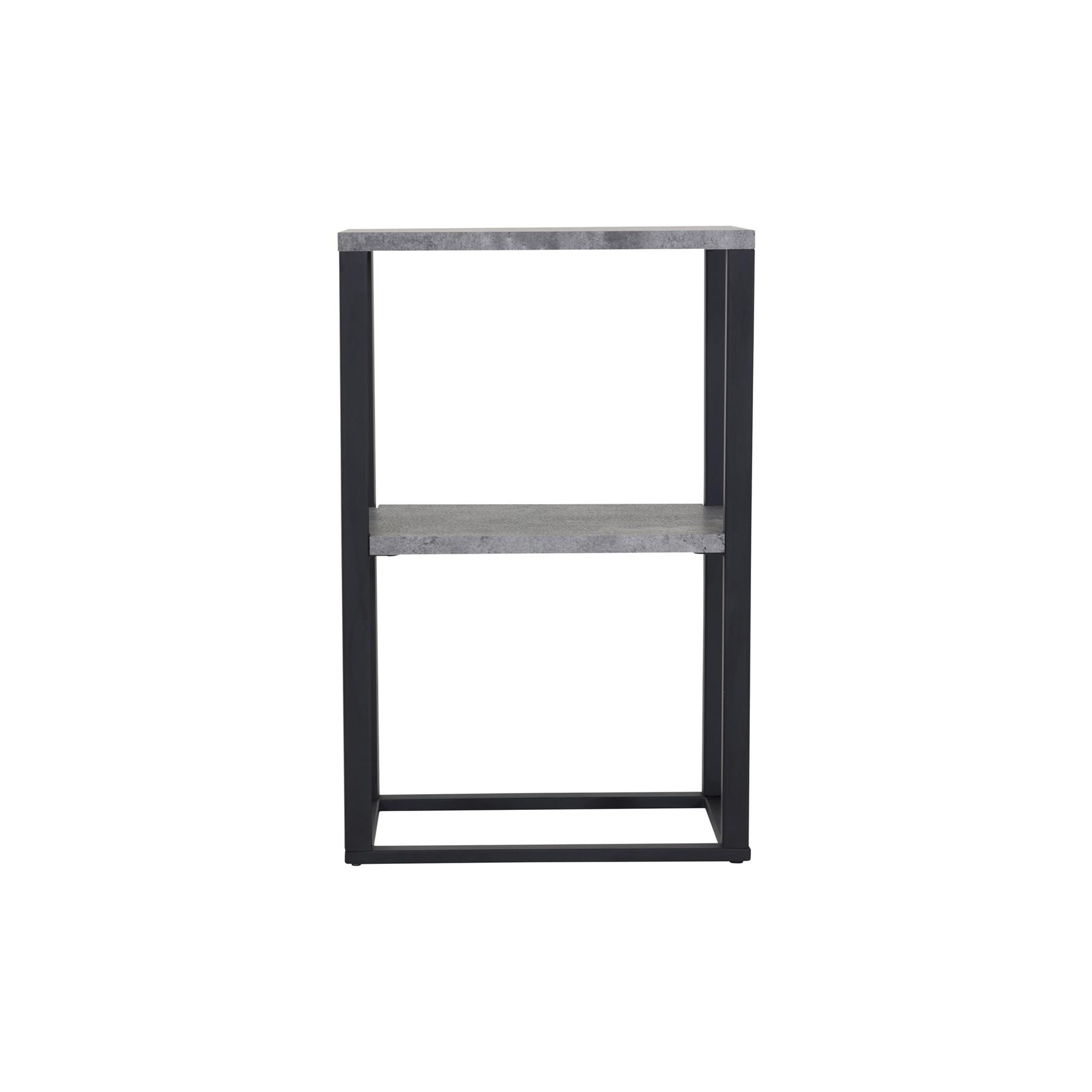 Fjôrd - Nachtkastje Zwart Betonlook - 55x30x70cm - Rise