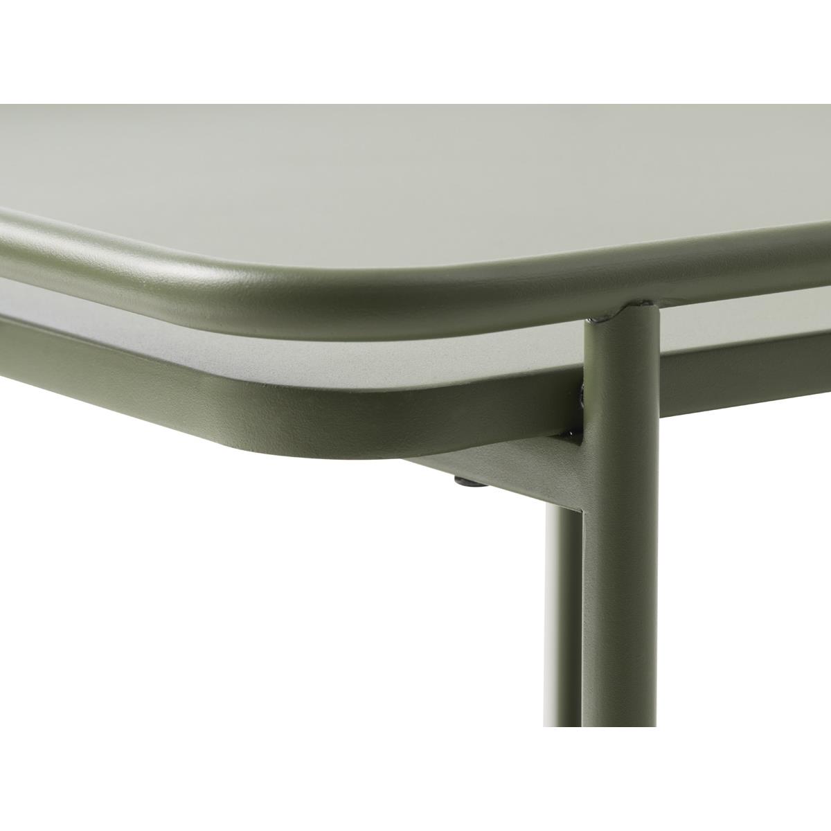 Giga Living - Nachtkastje Groen Metaal - 45x45x44,3cm - Yuba
