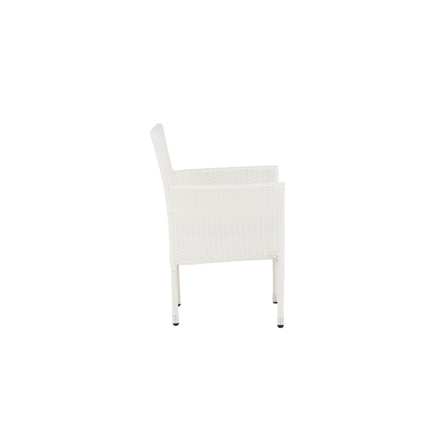Fjôrd - Tuinstoel Wit - Wicker - Malina - Set van 2
