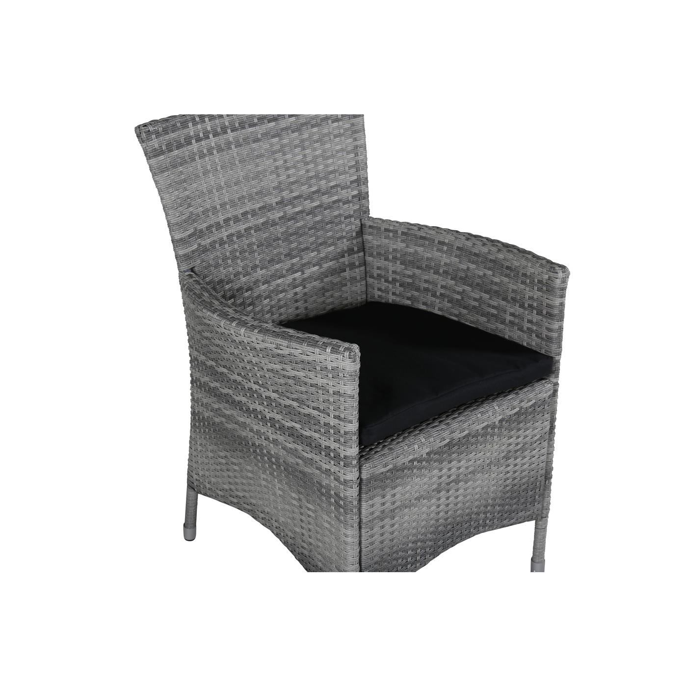 Fjôrd - Tuinstoel Grijs - PE Rotan - Knick - Set van 2