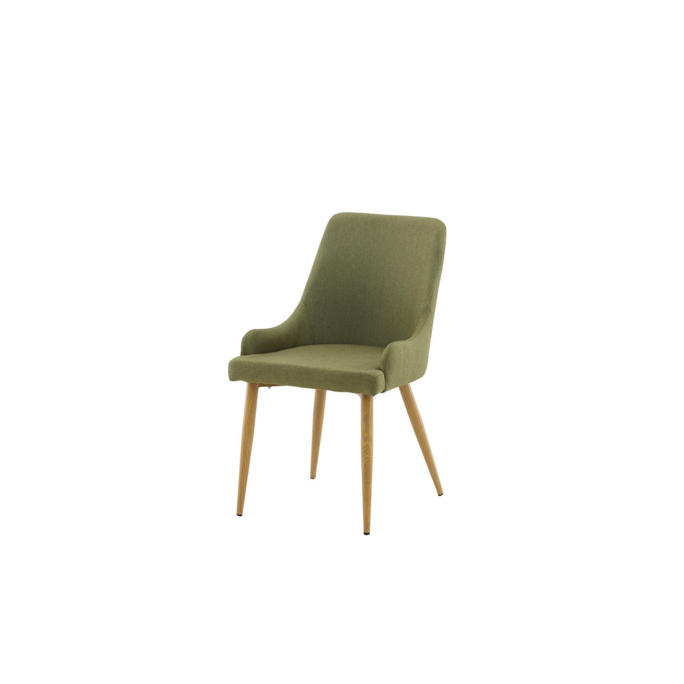 Fjôrd - Eetkamerstoel Mosgroen|Eikenlook - Plaza - Set van 2