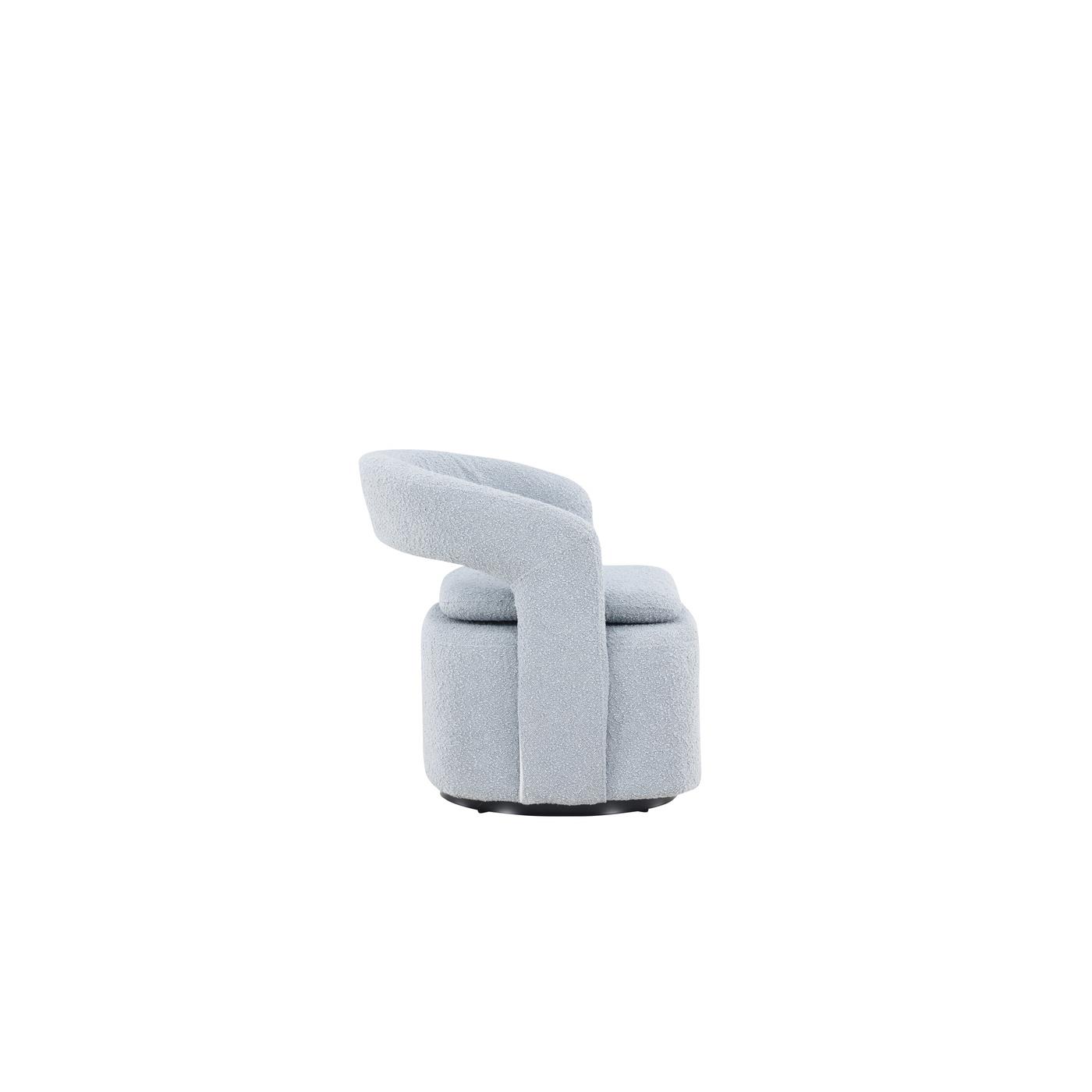 Fjôrd - Fauteuil Blauw - Bouclé - Laurel