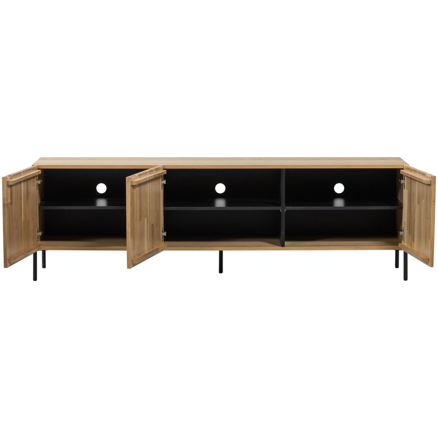 WOOOD Bono Gravure TV Meubel - Eiken - Naturel - 56x180x46