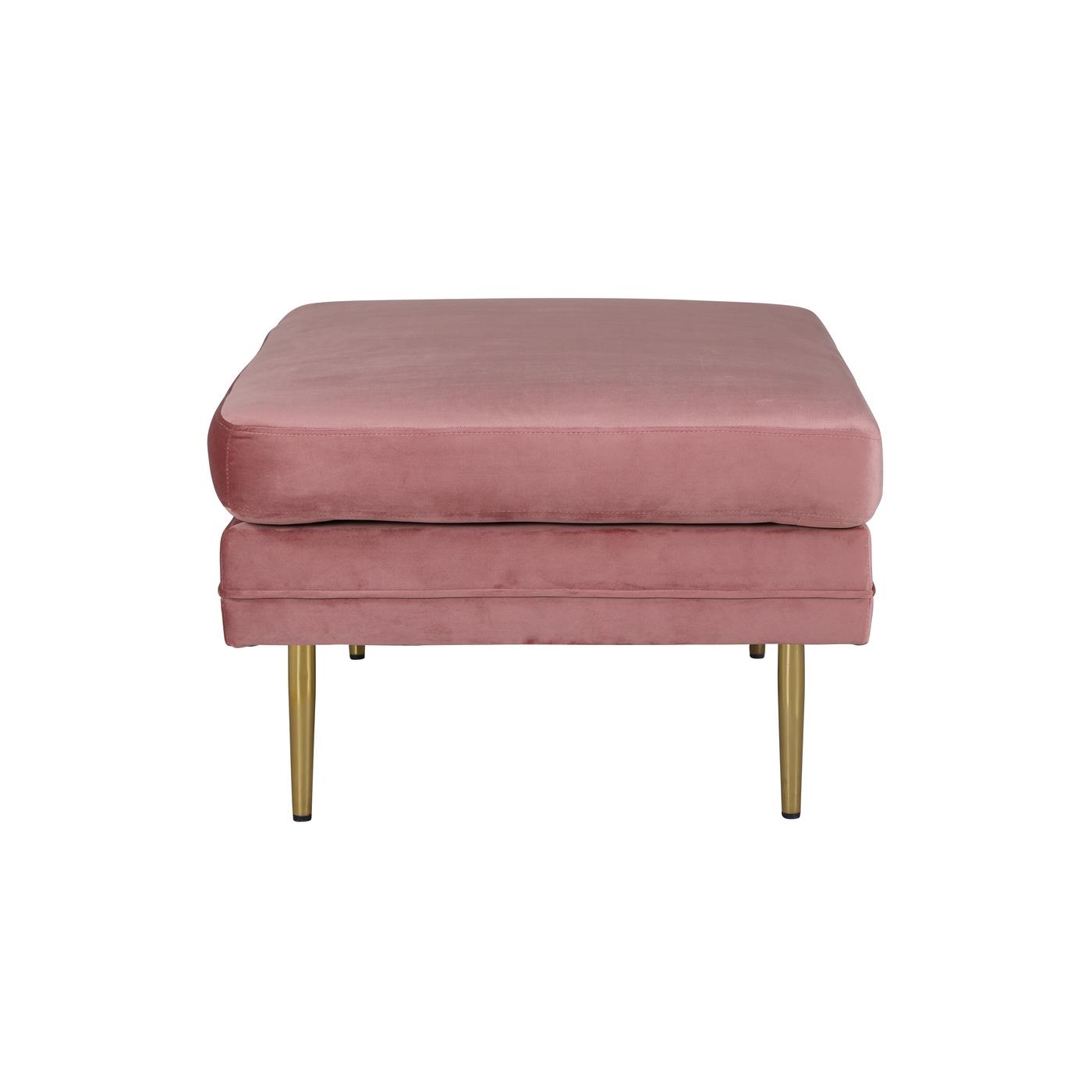 Fjôrd - Poef Roze|Goud - Velvet - Boom