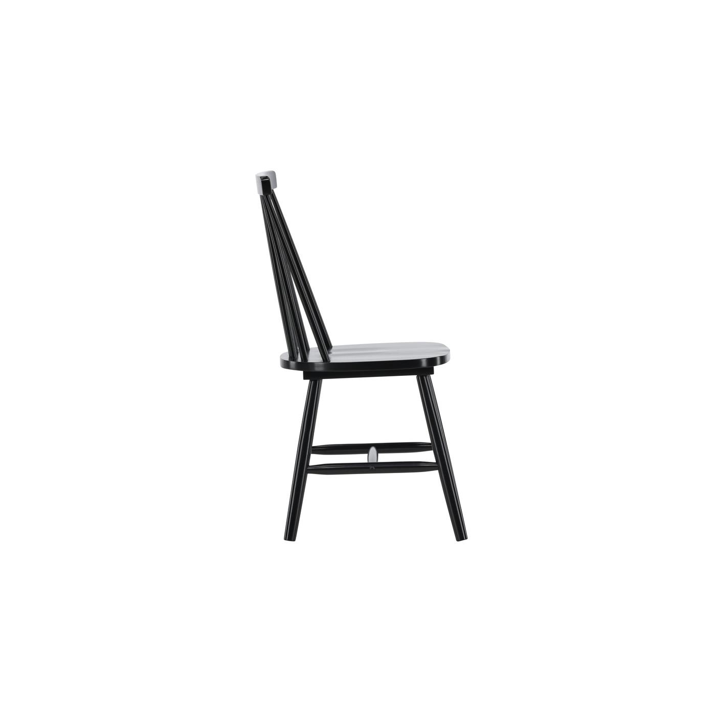 Fjôrd - Eetkamerstoel Zwart - Hout - Lönneberga - Set van 2