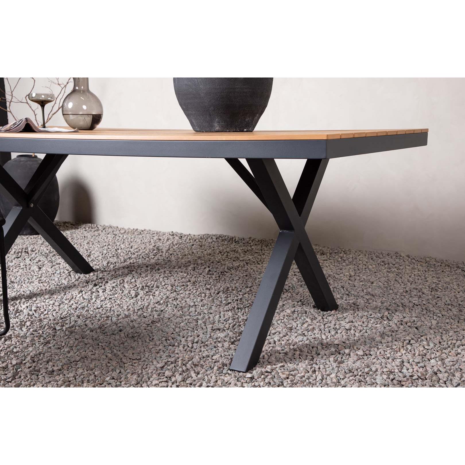 Venture Home Garcia Rechthoekige eettafel 74 x 200 x 100 - Zwart