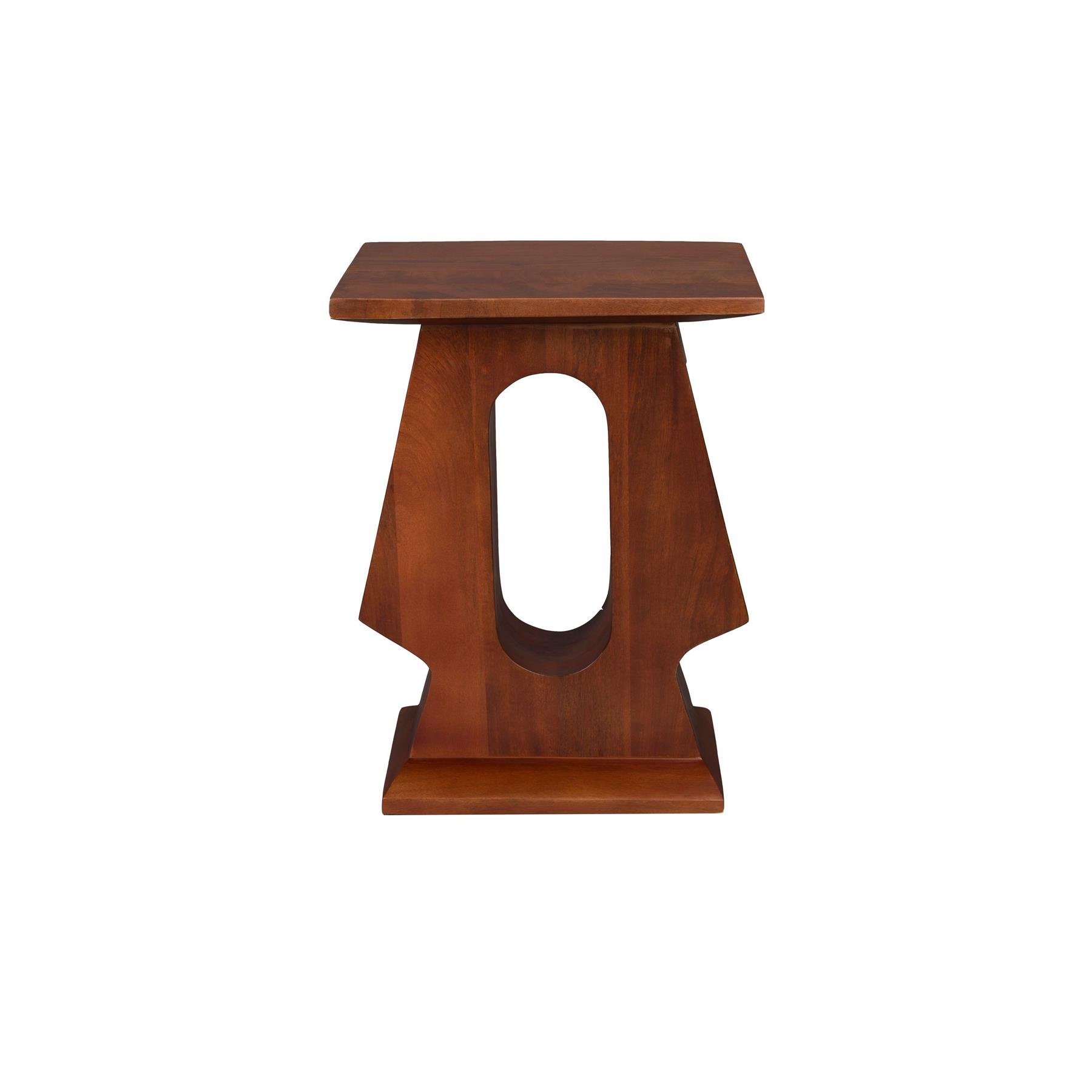 Dutchbone Pilaster Bijzettafel Rechthoek Mangohout Bruin