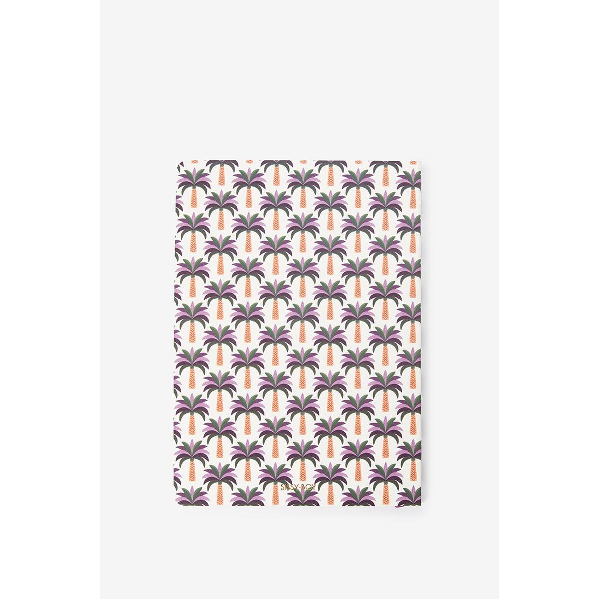 Sissy-Boy Multicolour notitieboek met palmboom print