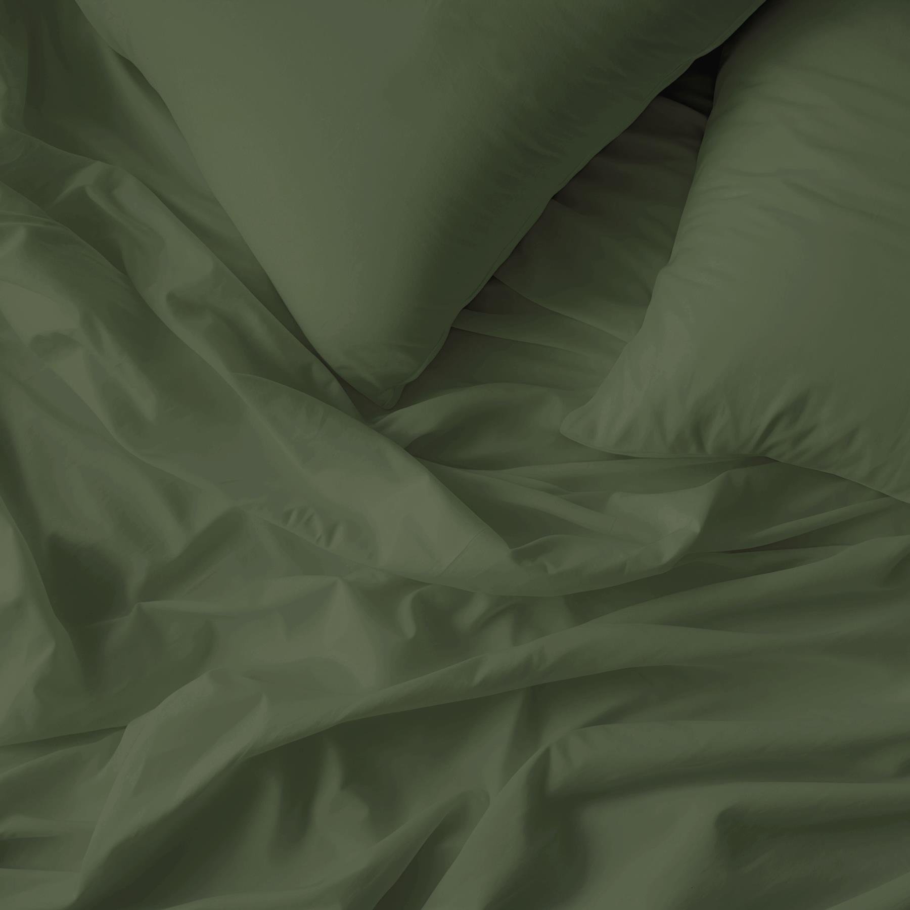 by fonQ Fresh Dekbedovertrek 140 x 220/240 cm - Moss Green