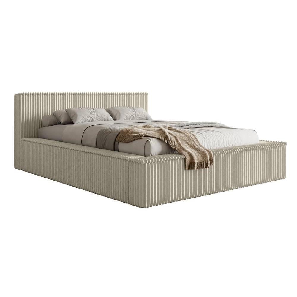 NADUVI Collection Bedframe Rafe ribstof 140 x 200 cm