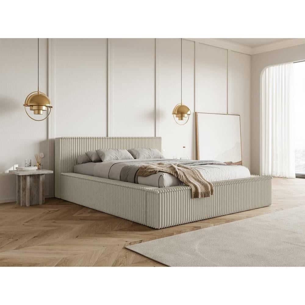 NADUVI Collection Bedframe Rafe ribstof 140 x 200 cm