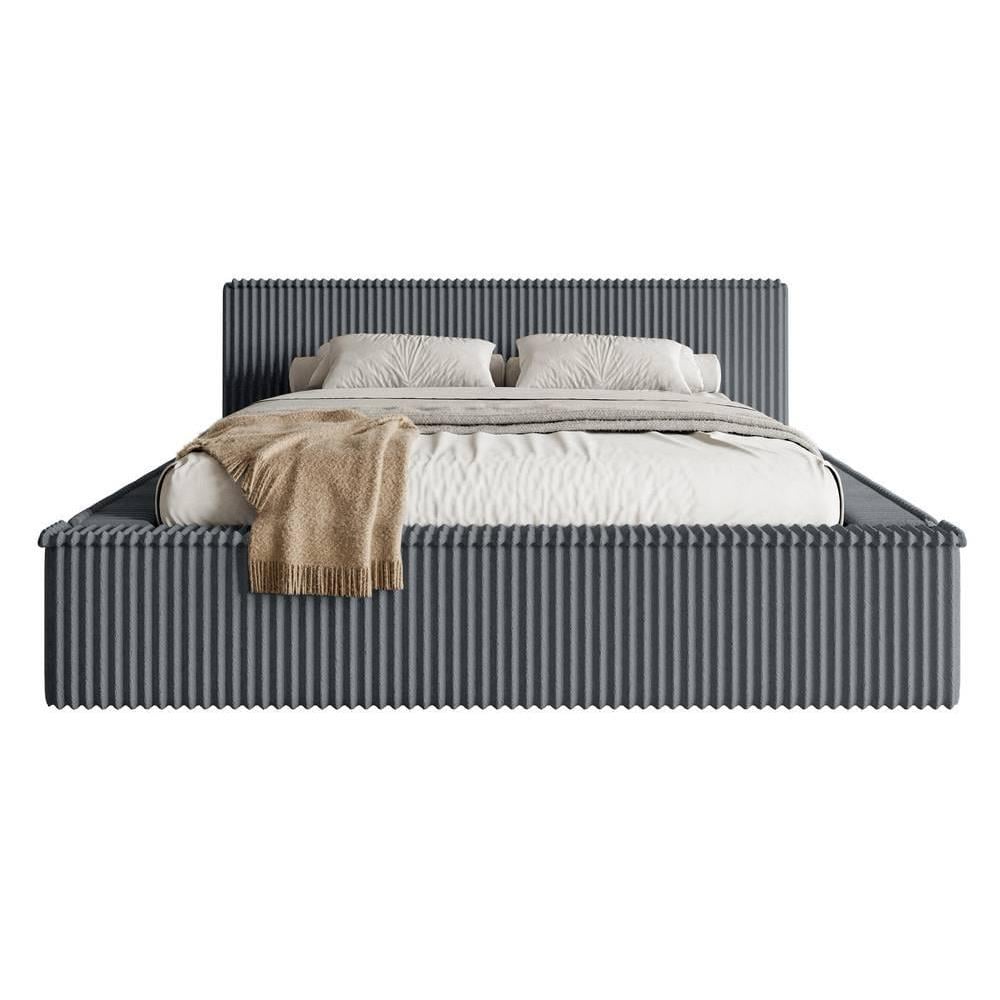 NADUVI Collection Bedframe Rafe ribstof 140 x 200 cm