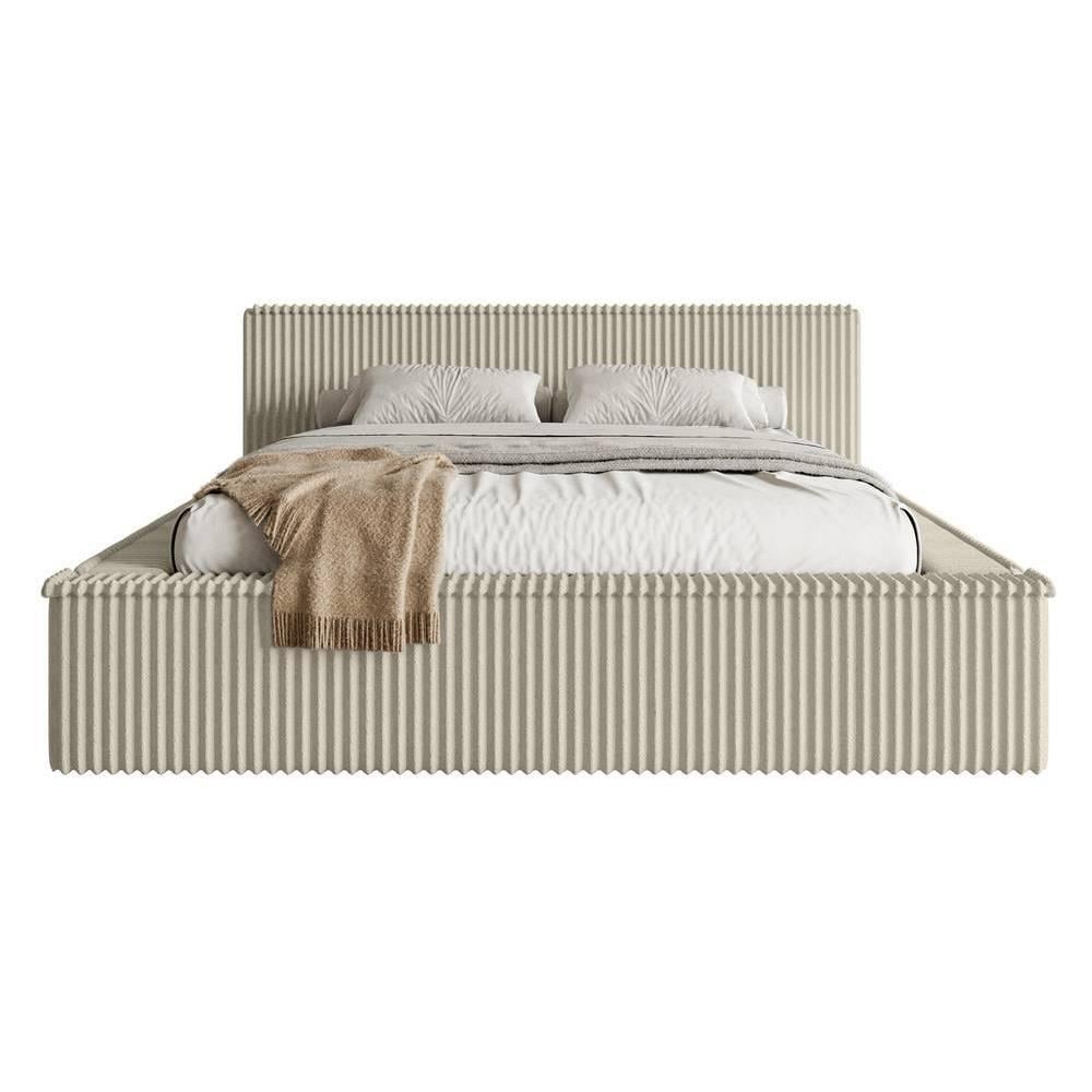 NADUVI Collection Bedframe Rafe ribstof 140 x 200 cm