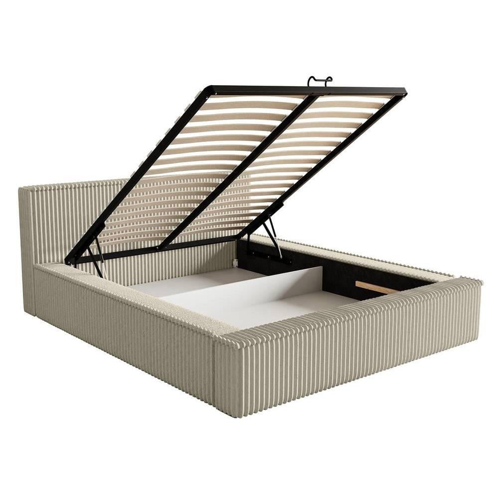 NADUVI Collection Bedframe Rafe ribstof 160 x 200 cm