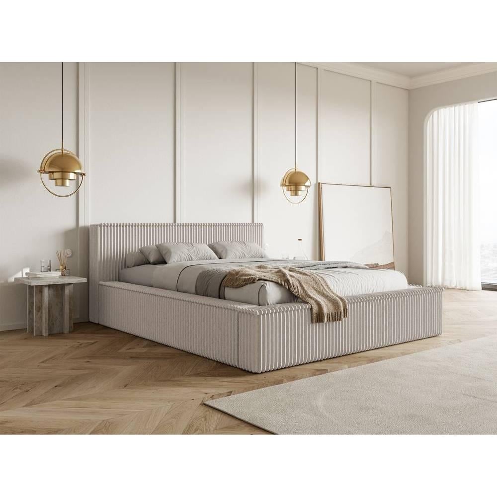 NADUVI Collection Bedframe Rafe ribstof 140 x 200 cm