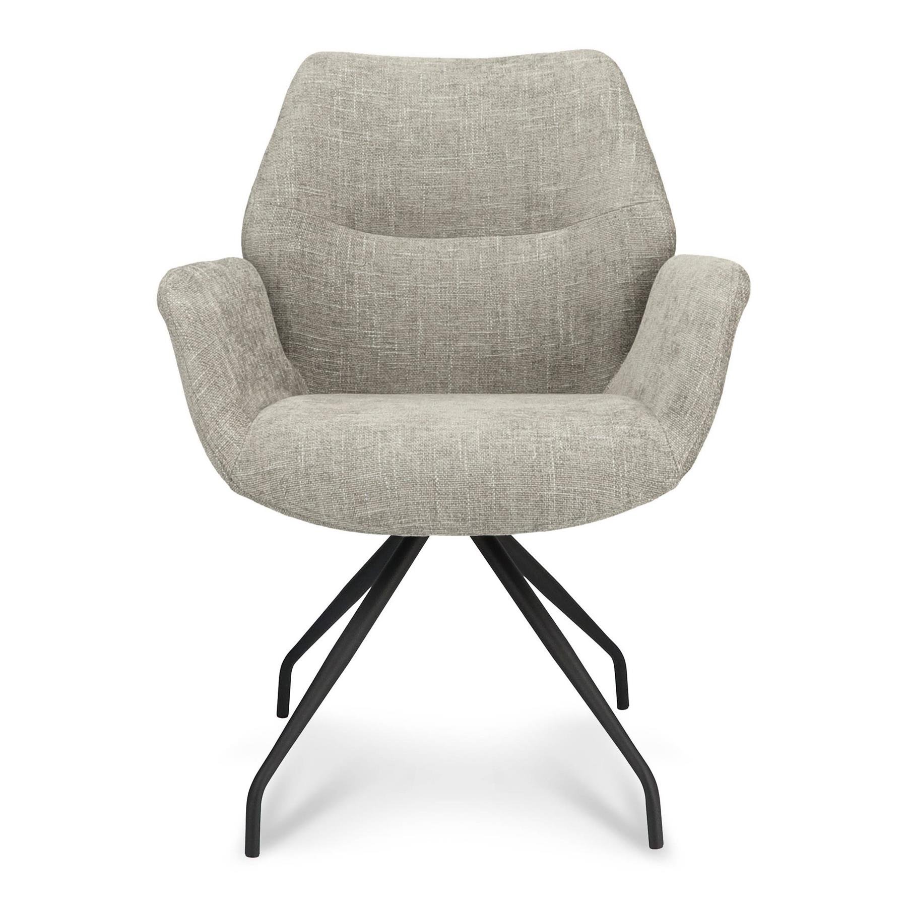 by fonQ  Cas Eetkamerstoel - Polyester - Taupe