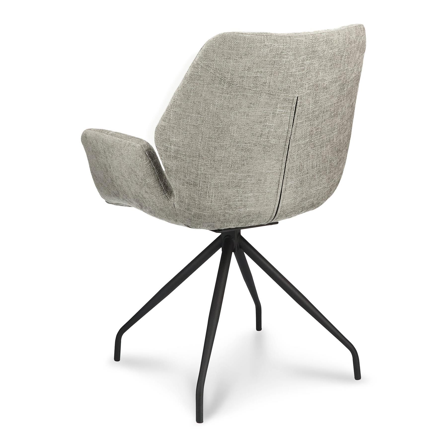 by fonQ  Cas Eetkamerstoel - Polyester - Taupe