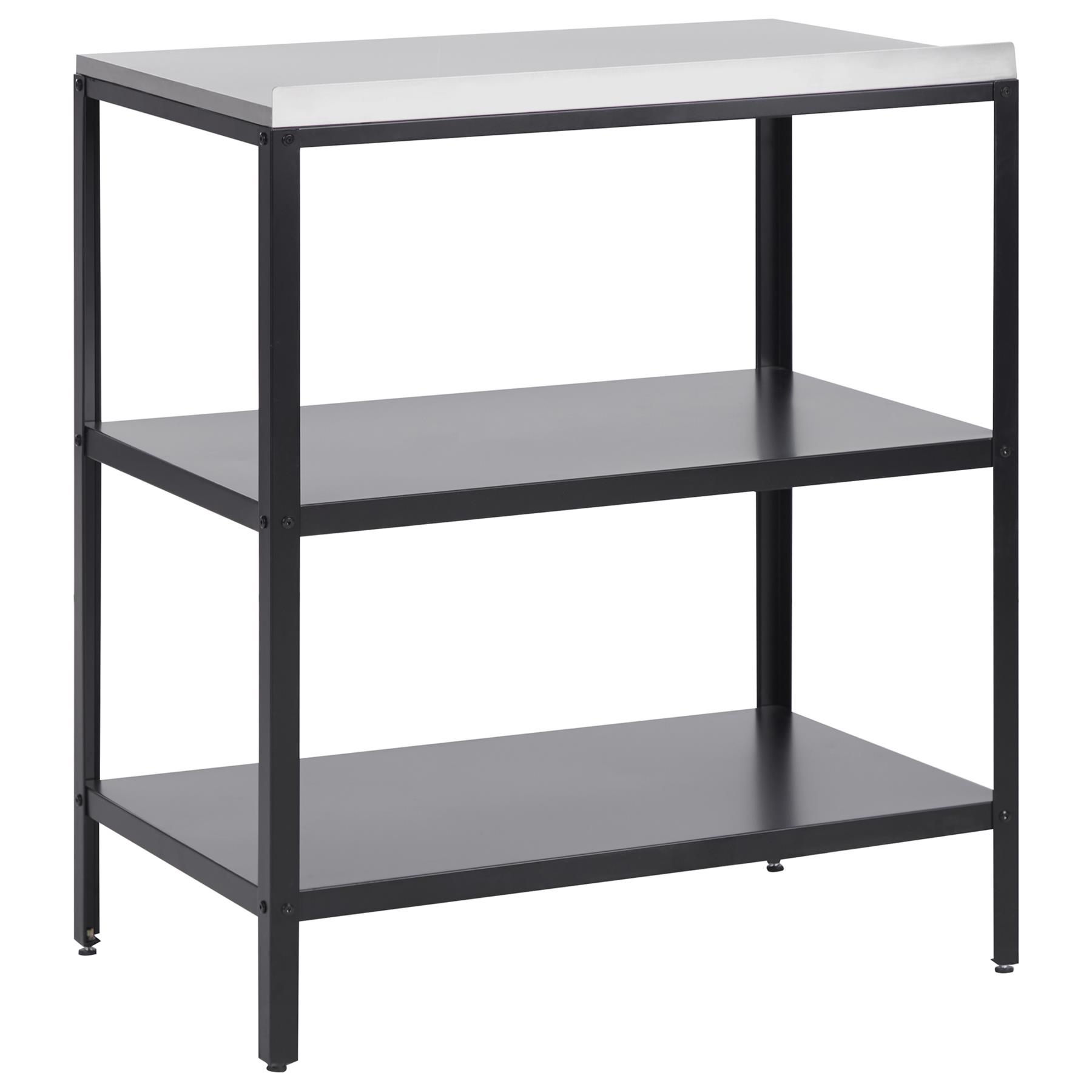 Beliani - VILAMA - Buitenkeuken eiland - Zwart - 80x50x92 cm - Staal