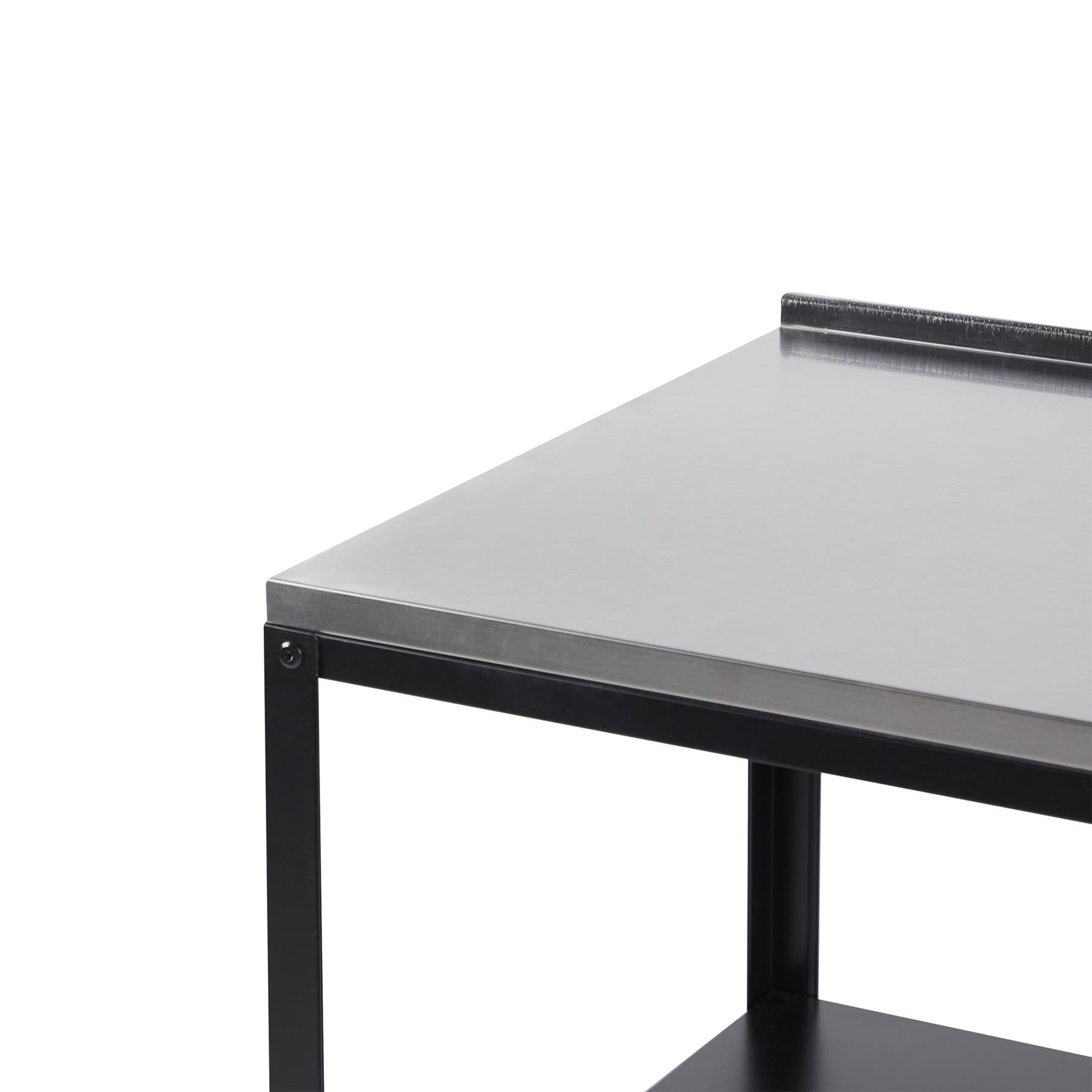 Beliani - VILAMA - Buitenkeuken eiland - Zwart - 80x50x92 cm - Staal