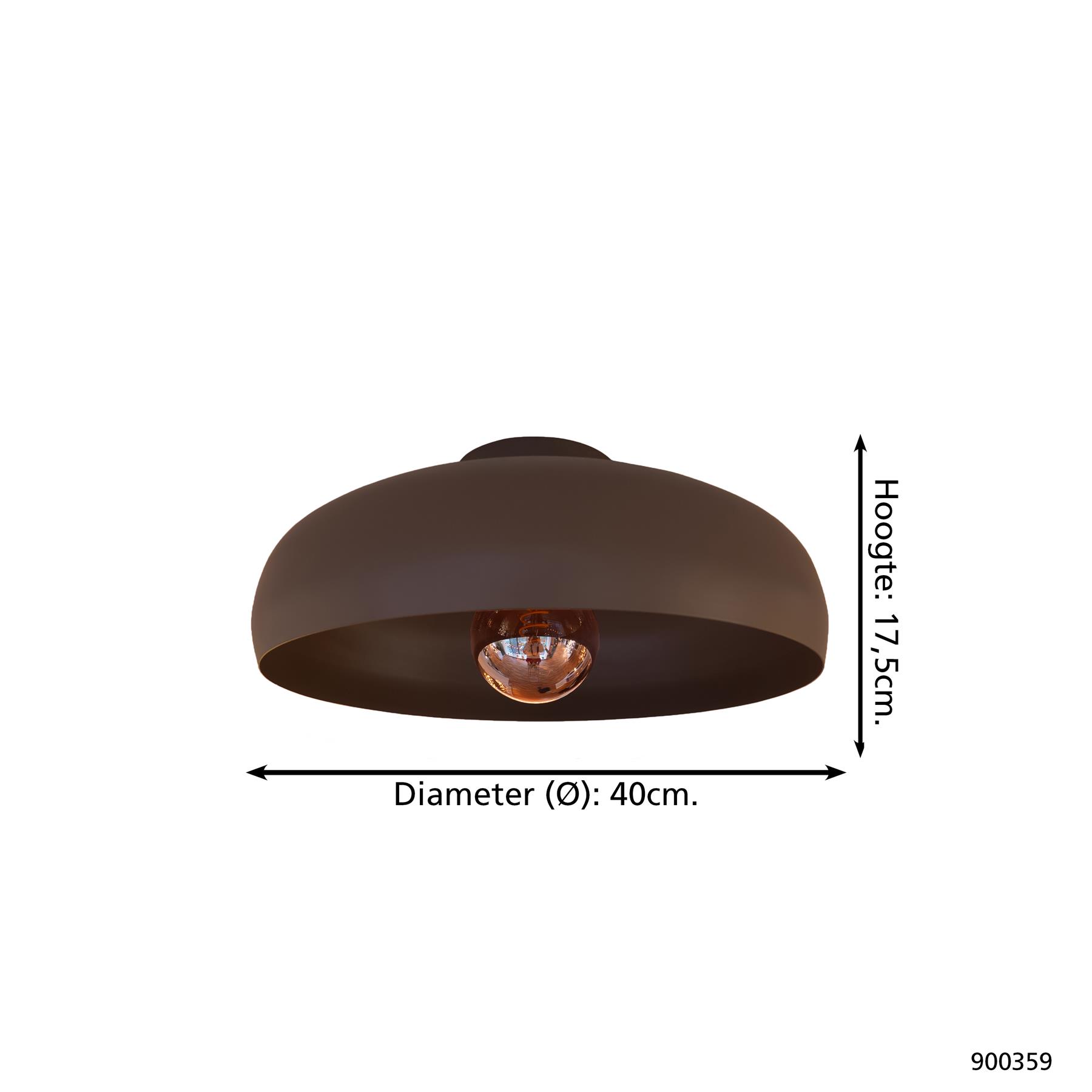 EGLO Mogano Plafondlamp Ø 40 cm - Mokka