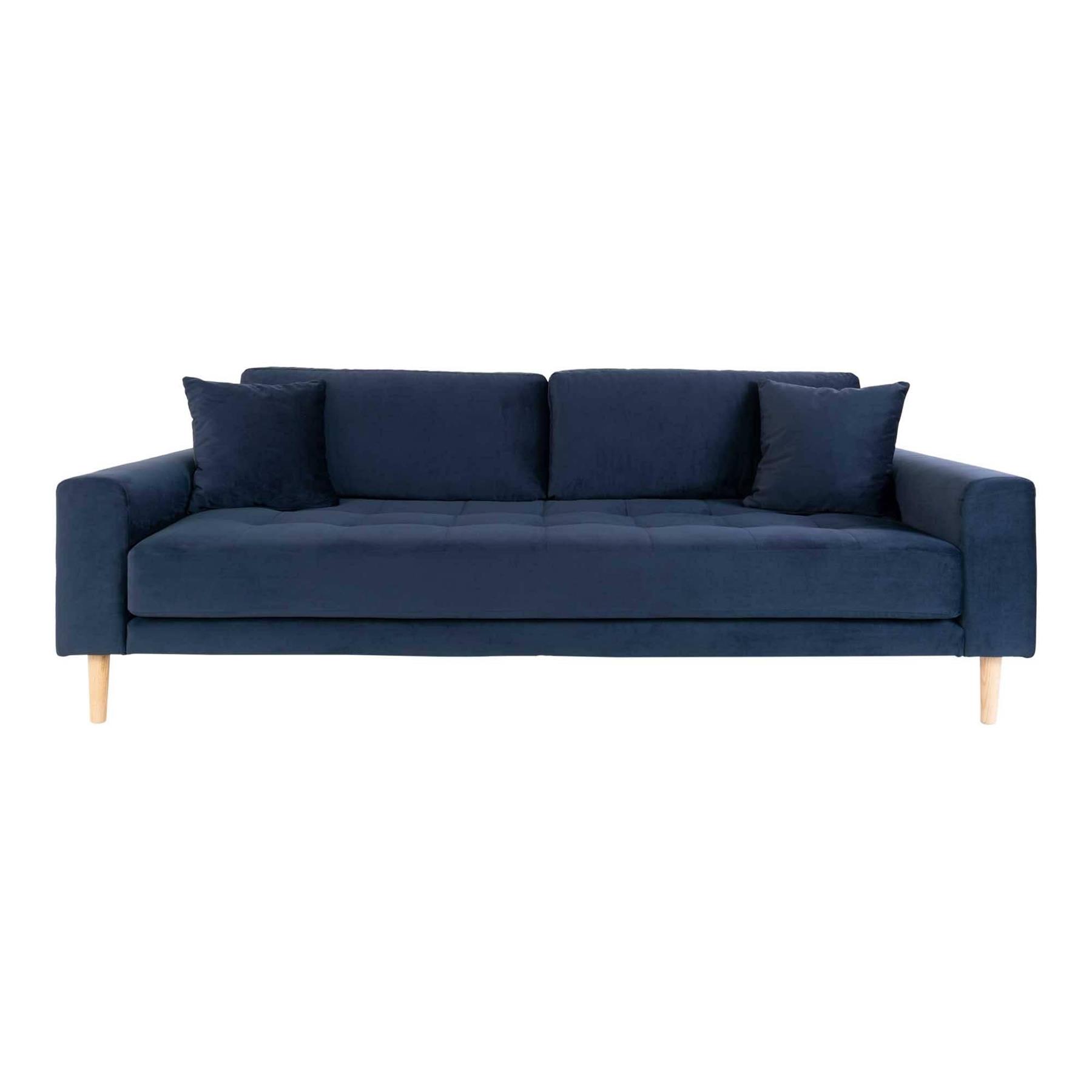 House Nordic Lido Donkerblauw 3-Zits Bank Velvet
