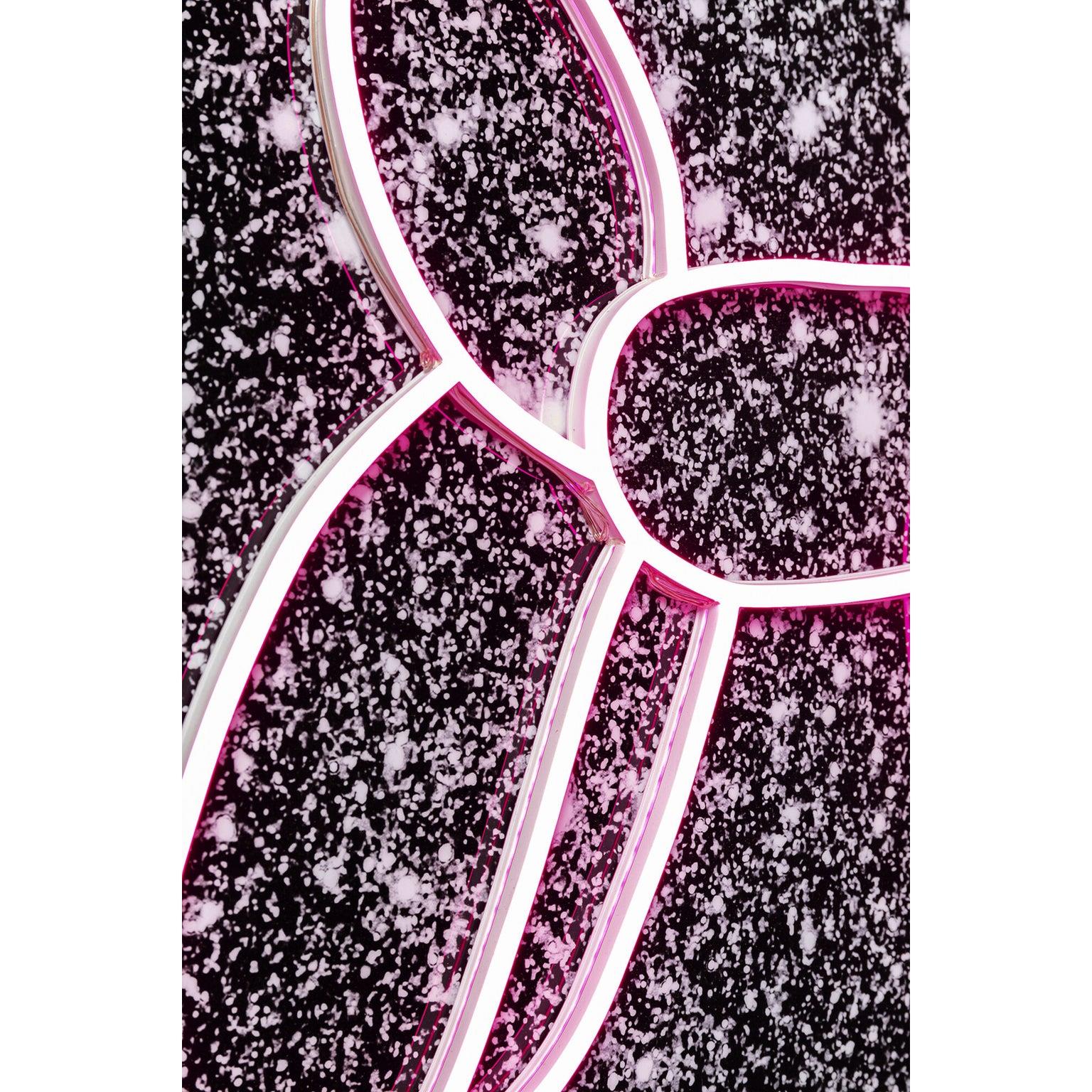 Kare Glas Schilderij Balloon Dog LED 80x80cm