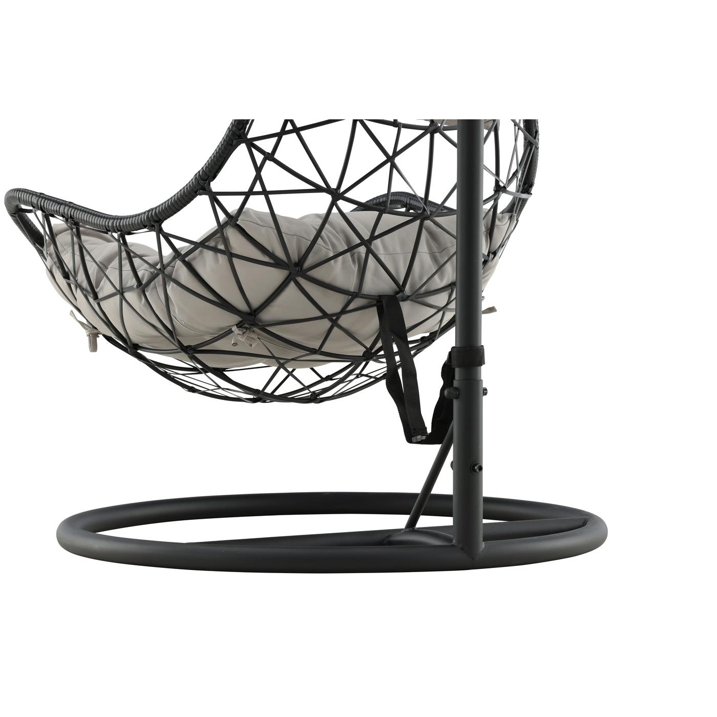 Fjôrd - Hangstoel Zwart - Wicker - Vide