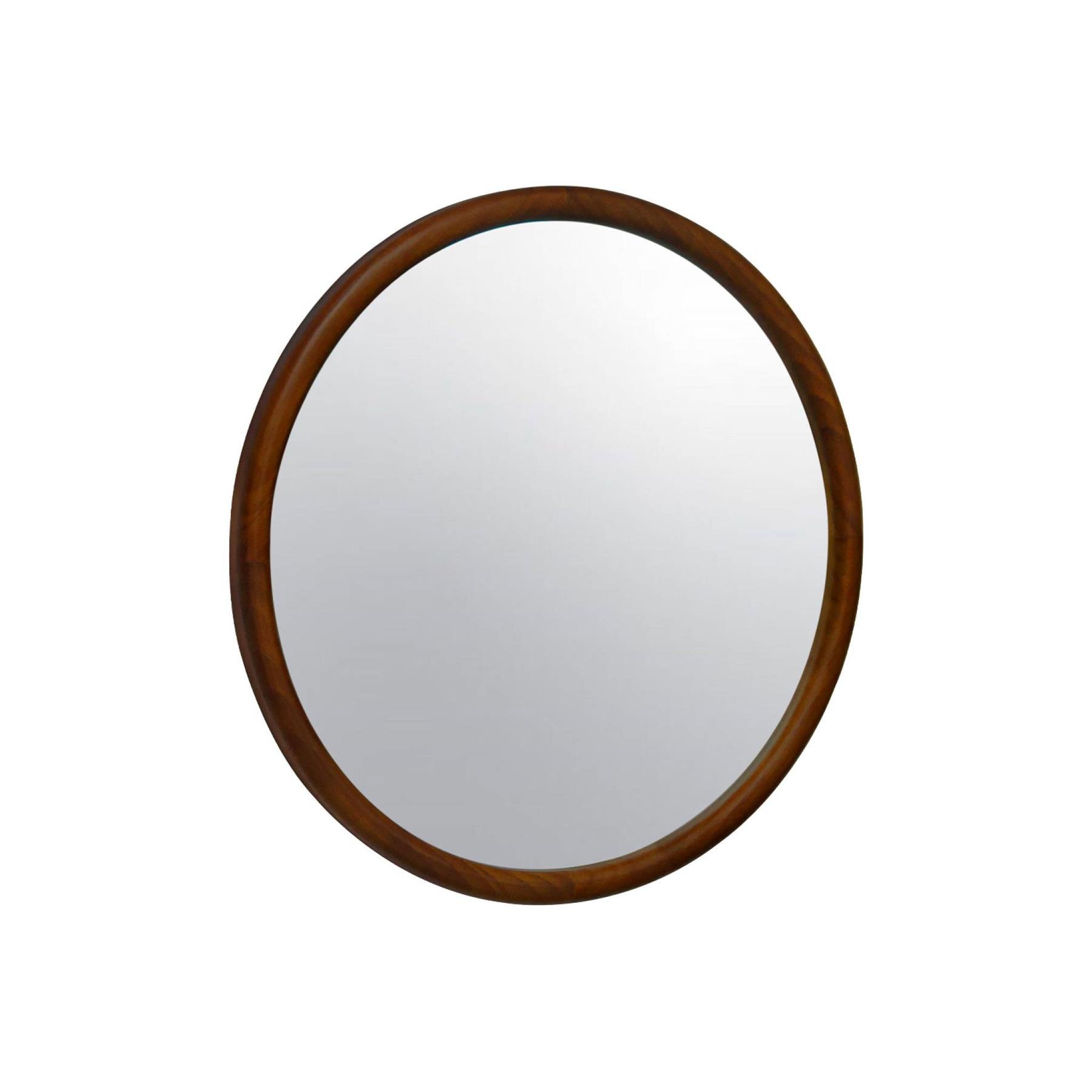 sweeek - Ronde houten spiegel Ø60cm