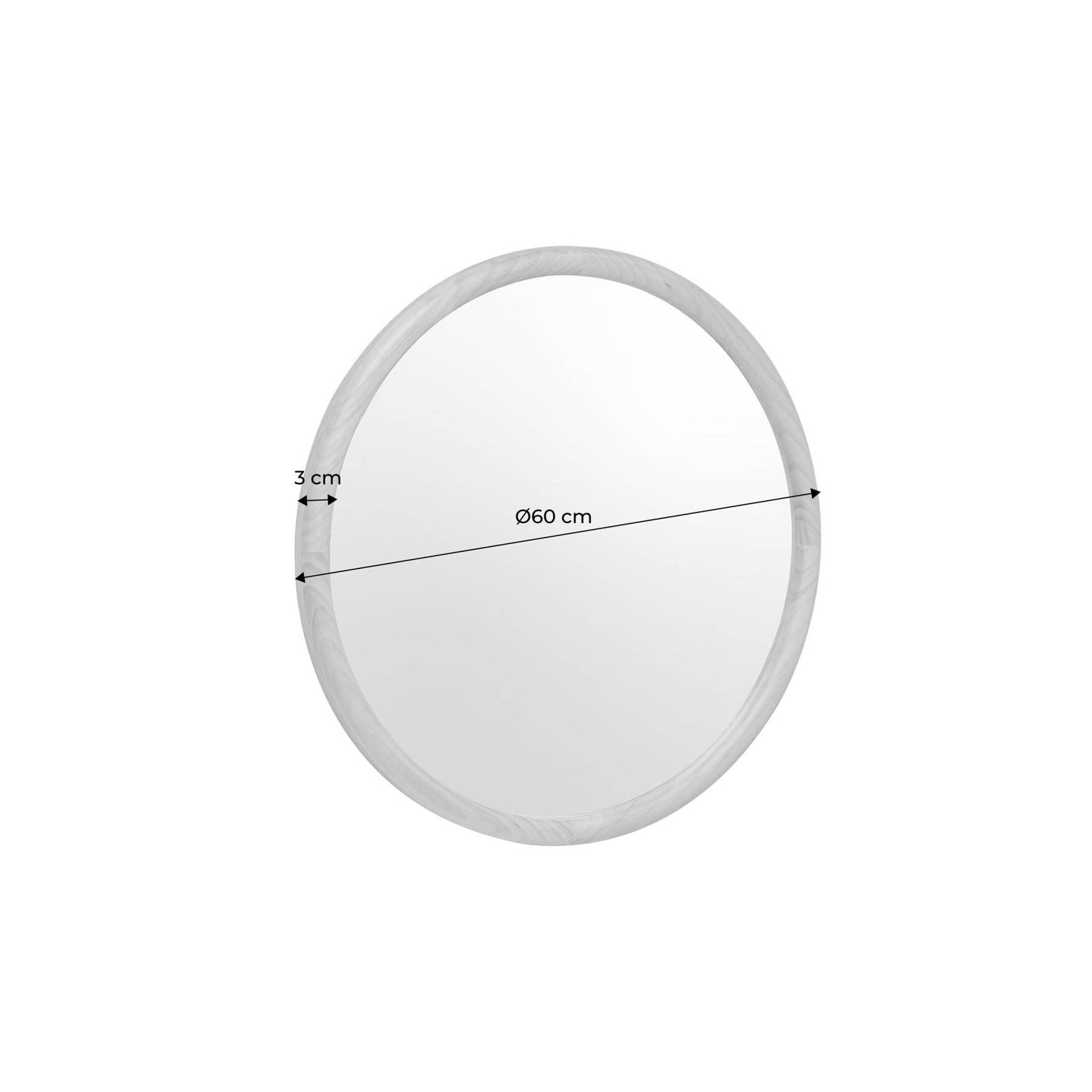 sweeek - Ronde houten spiegel Ø60cm